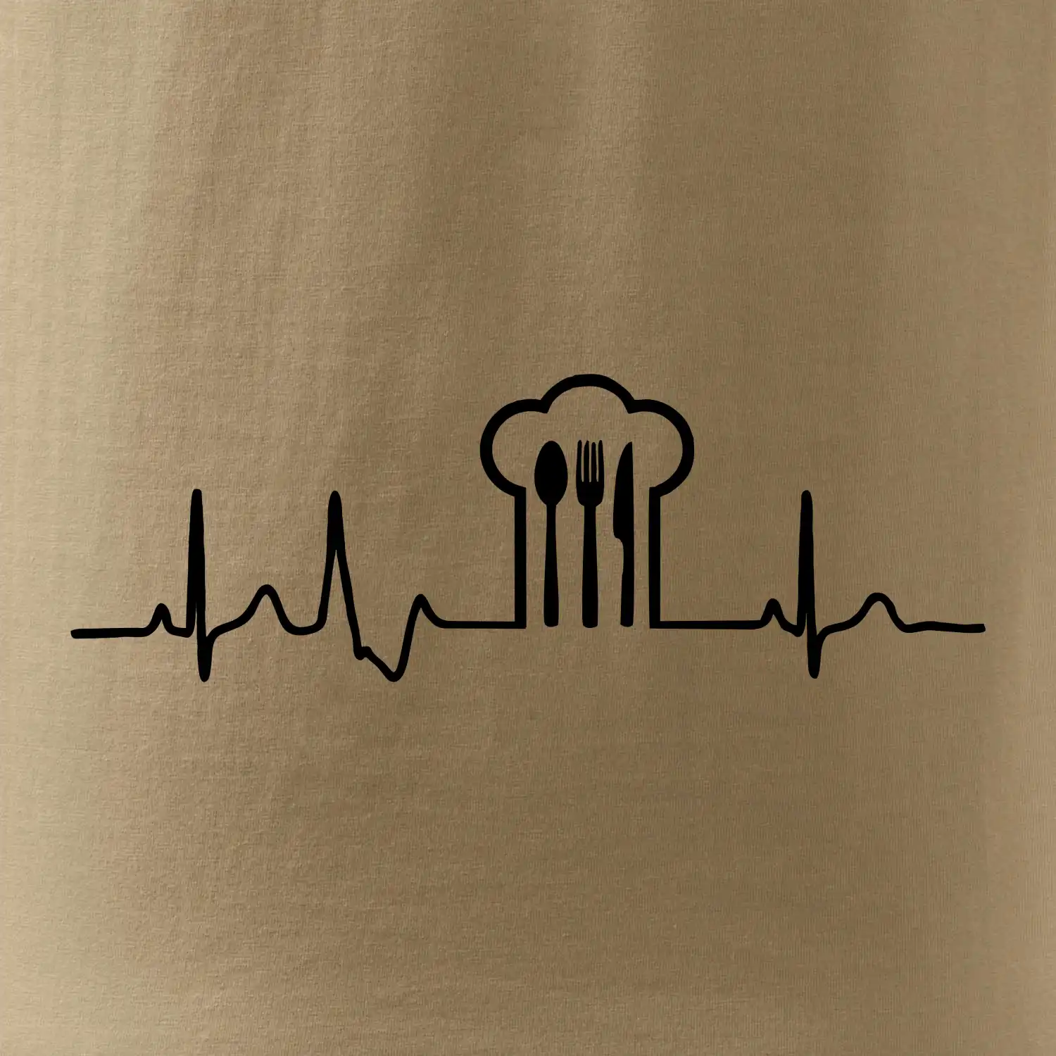 EKG kuchař čepice a příbory