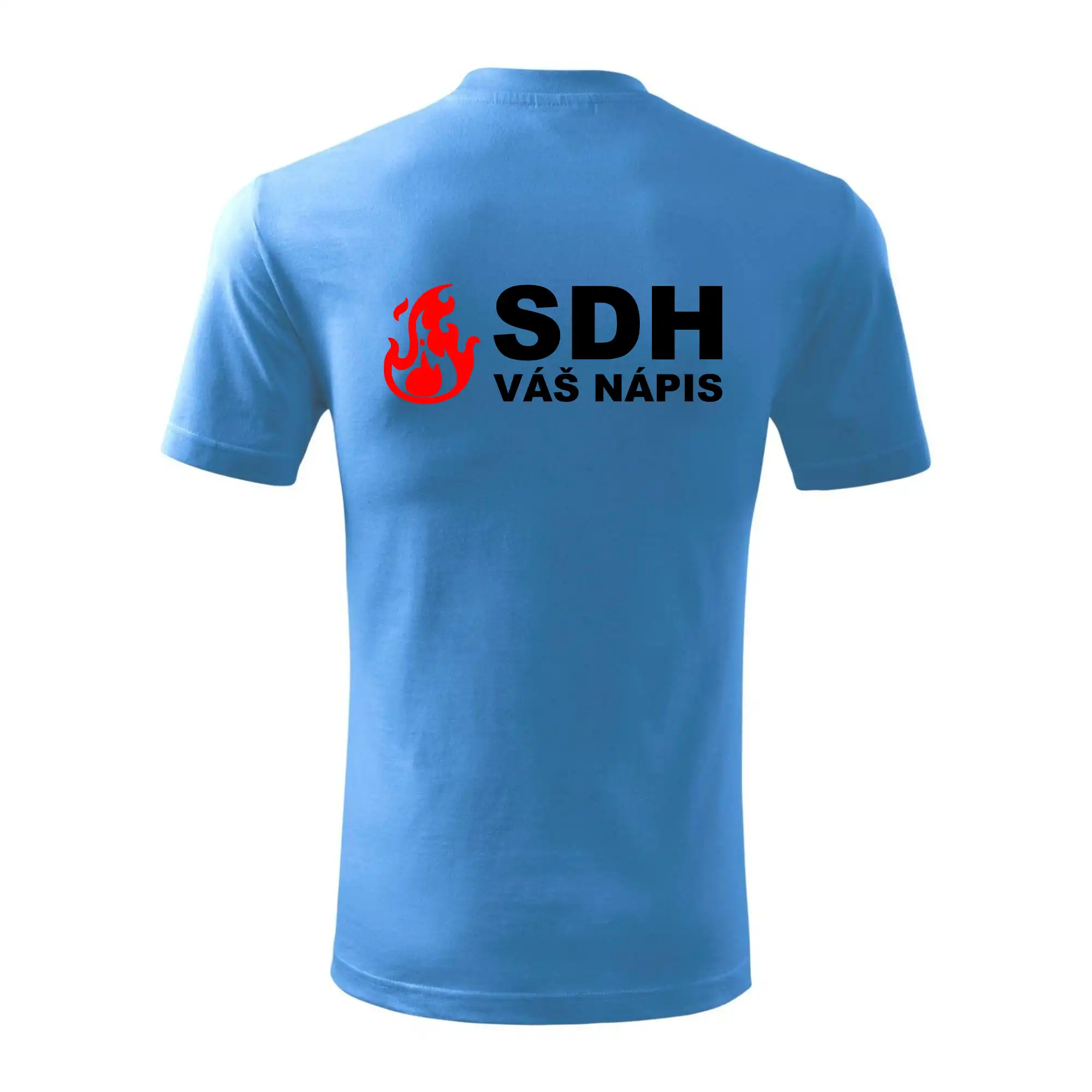SDH nápis (oheň, název sboru - vlastní nápis)