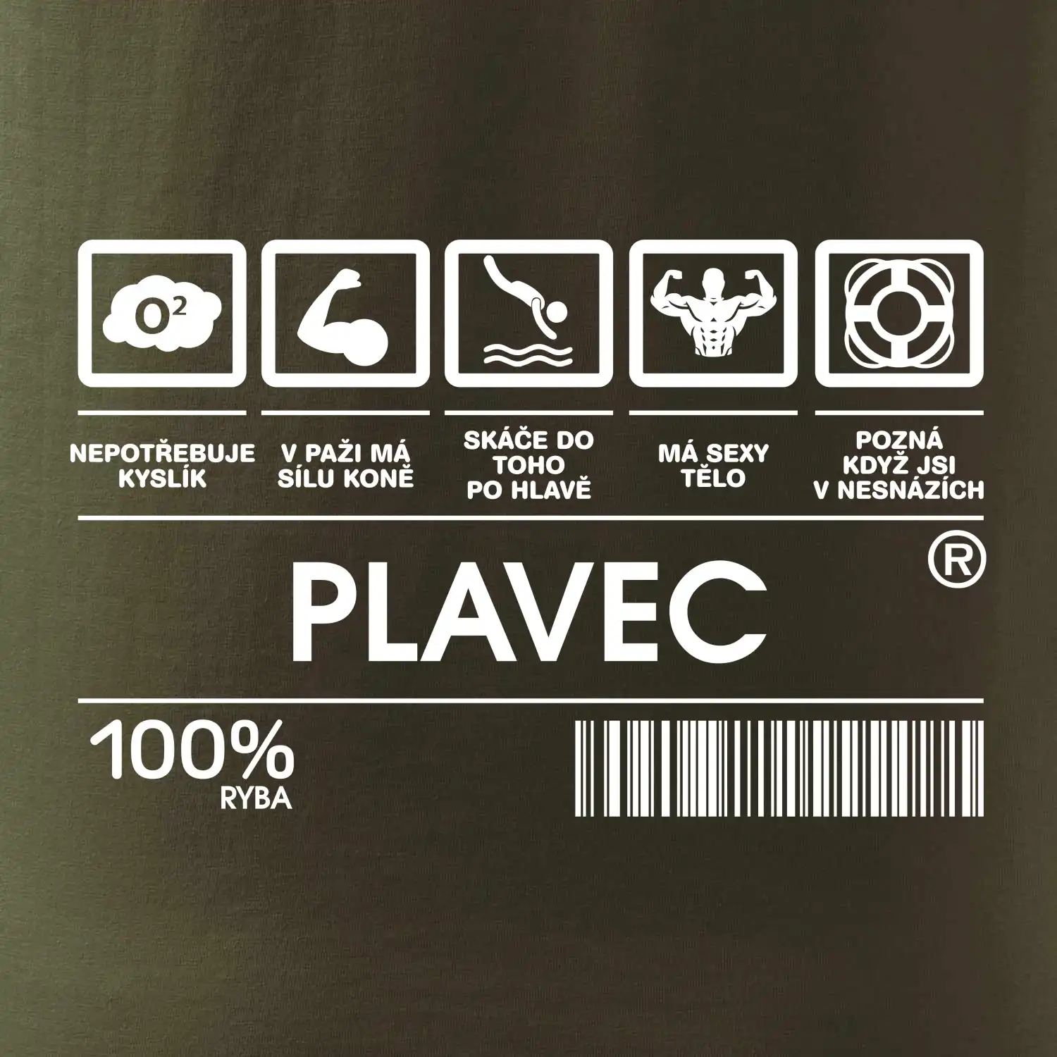 Čárový kód  - Plavec
