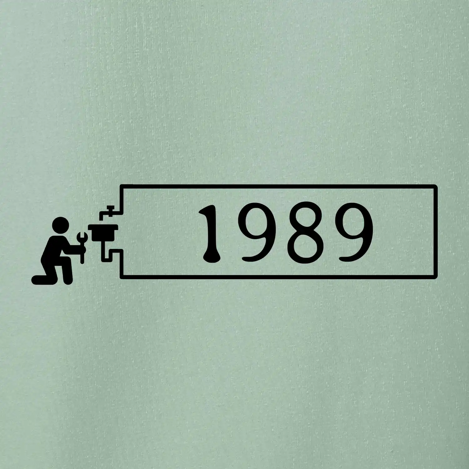 Instalatér - ročník narození v rámečku