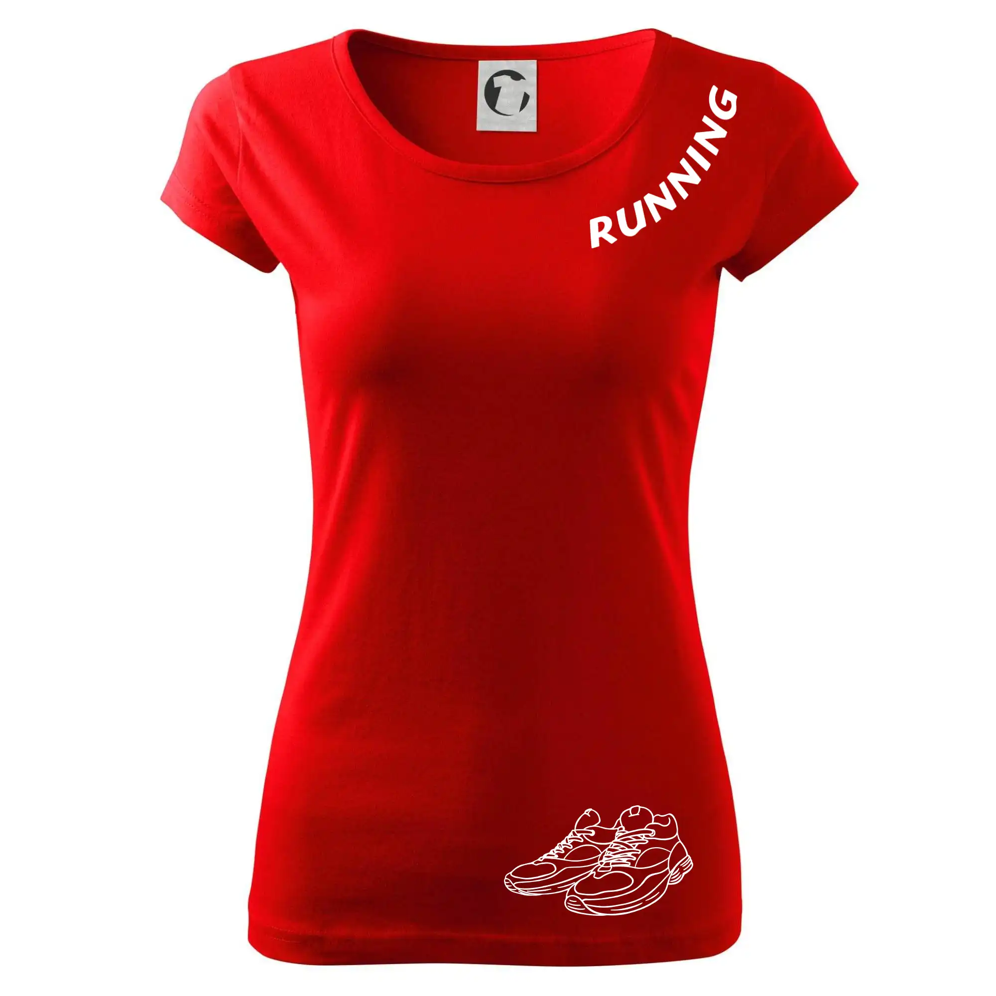 Running nápis šikmo