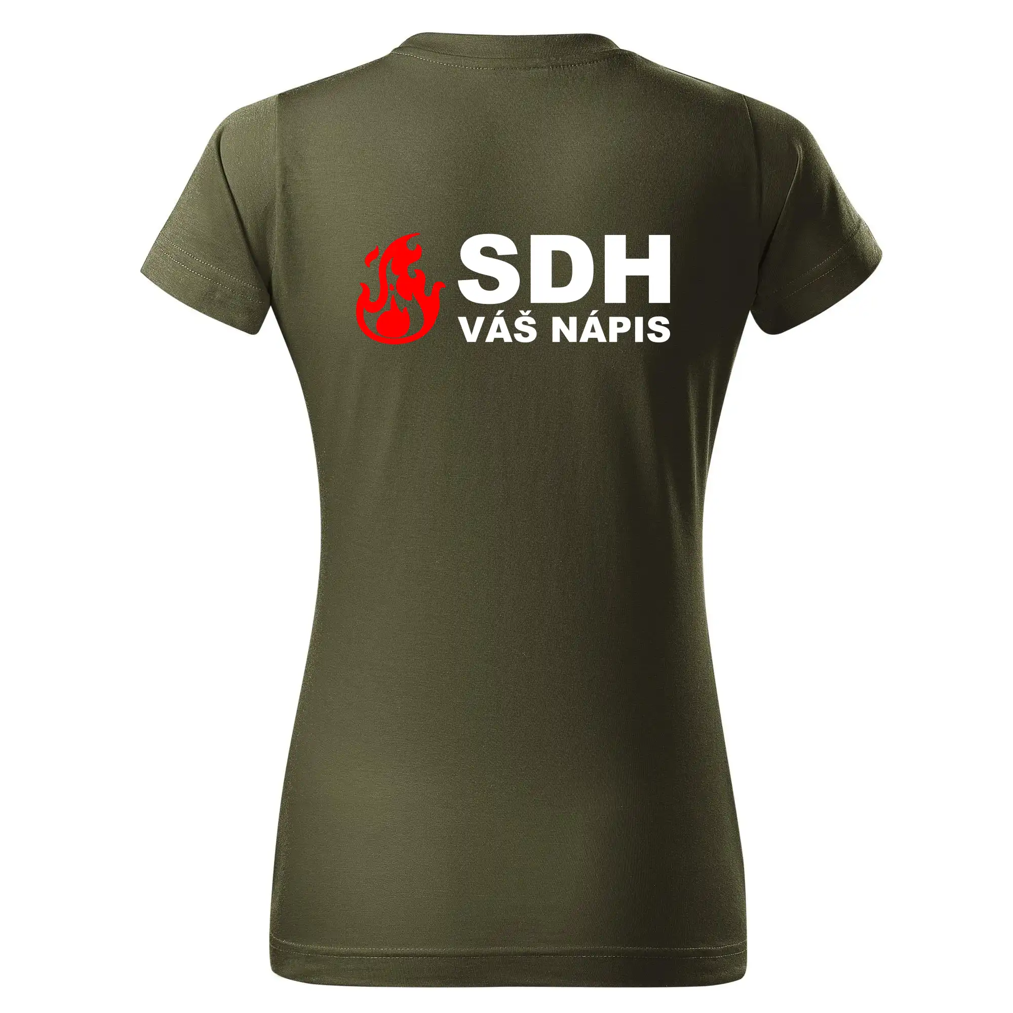 SDH nápis (oheň, název sboru - vlastní nápis)