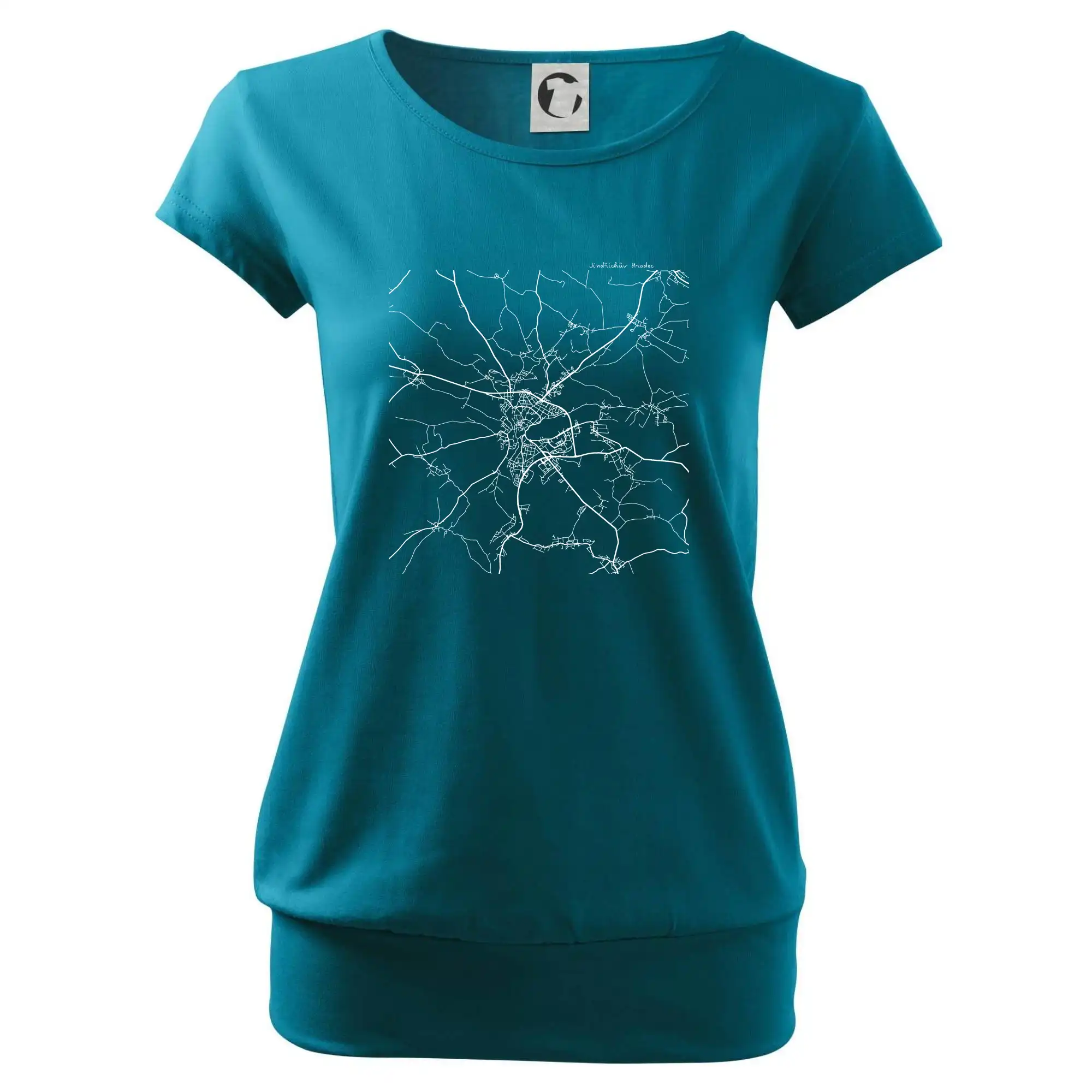 Černobílá mapa  Jindřichův Hradec (37701)