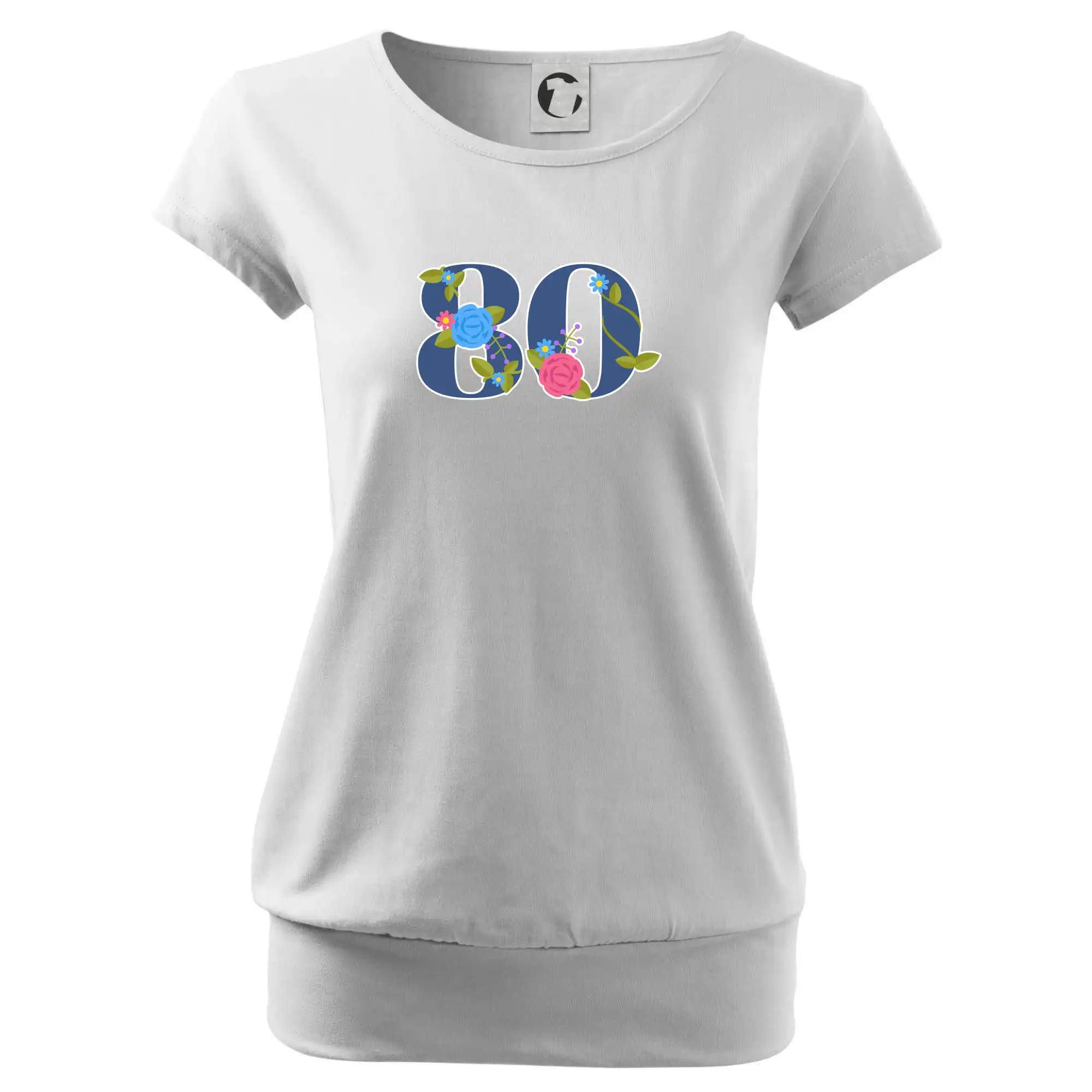 Květinové číslo kreslené - 80