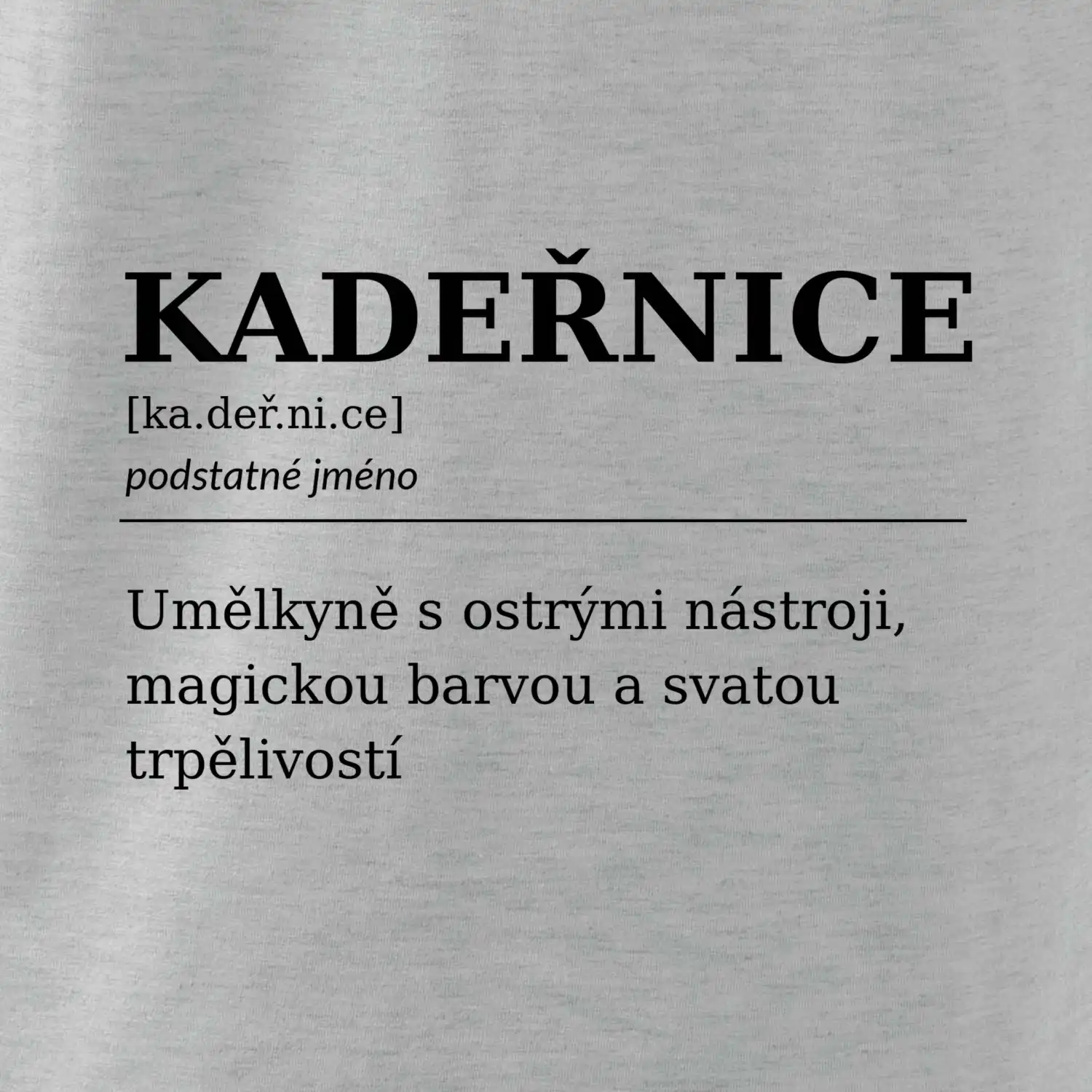 Kadeřnice umělkyně s ostrými nástroji