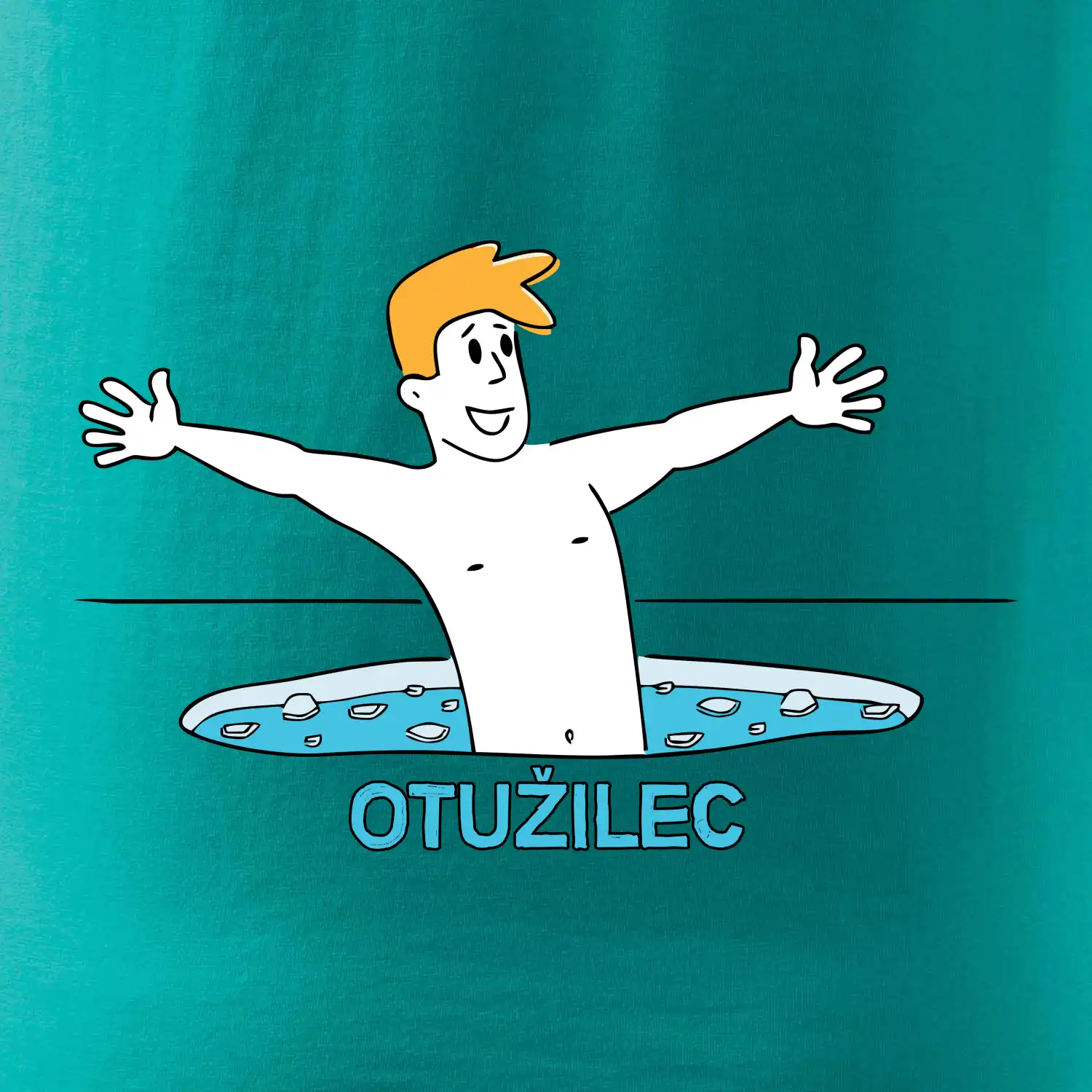 Otužilec - kreslený