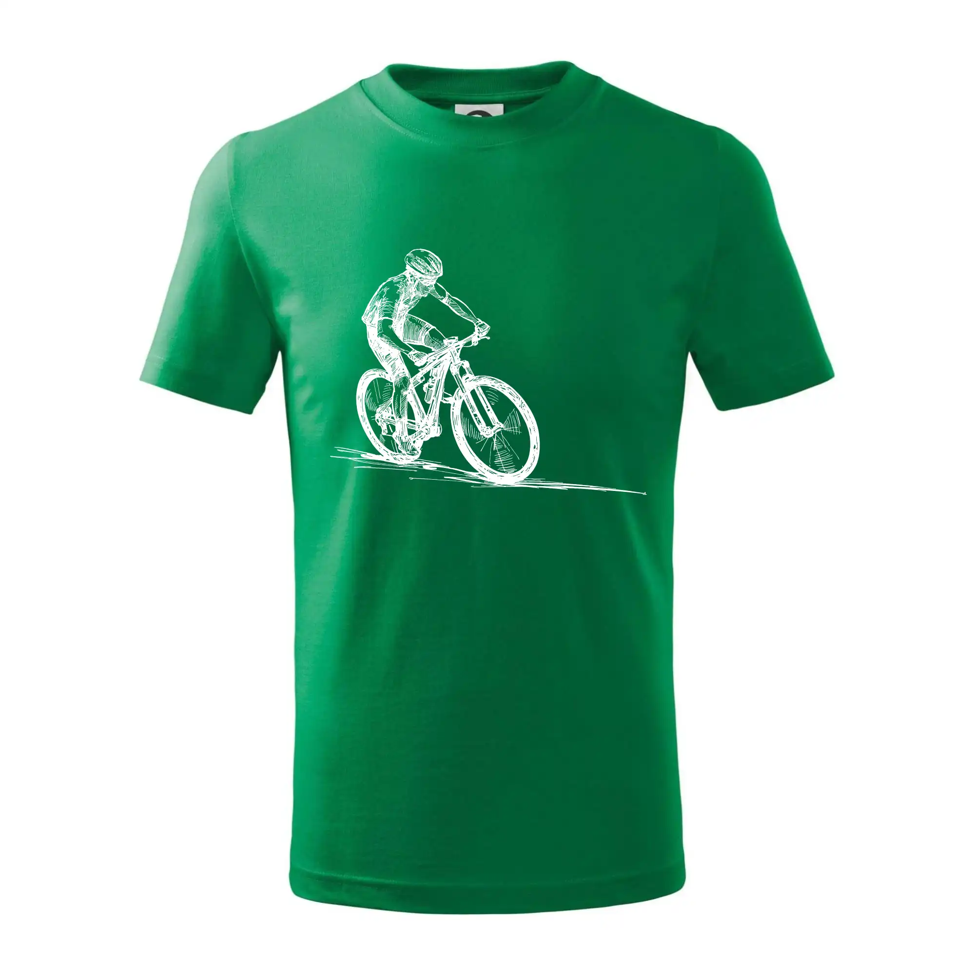 MTB kreslený cyklista