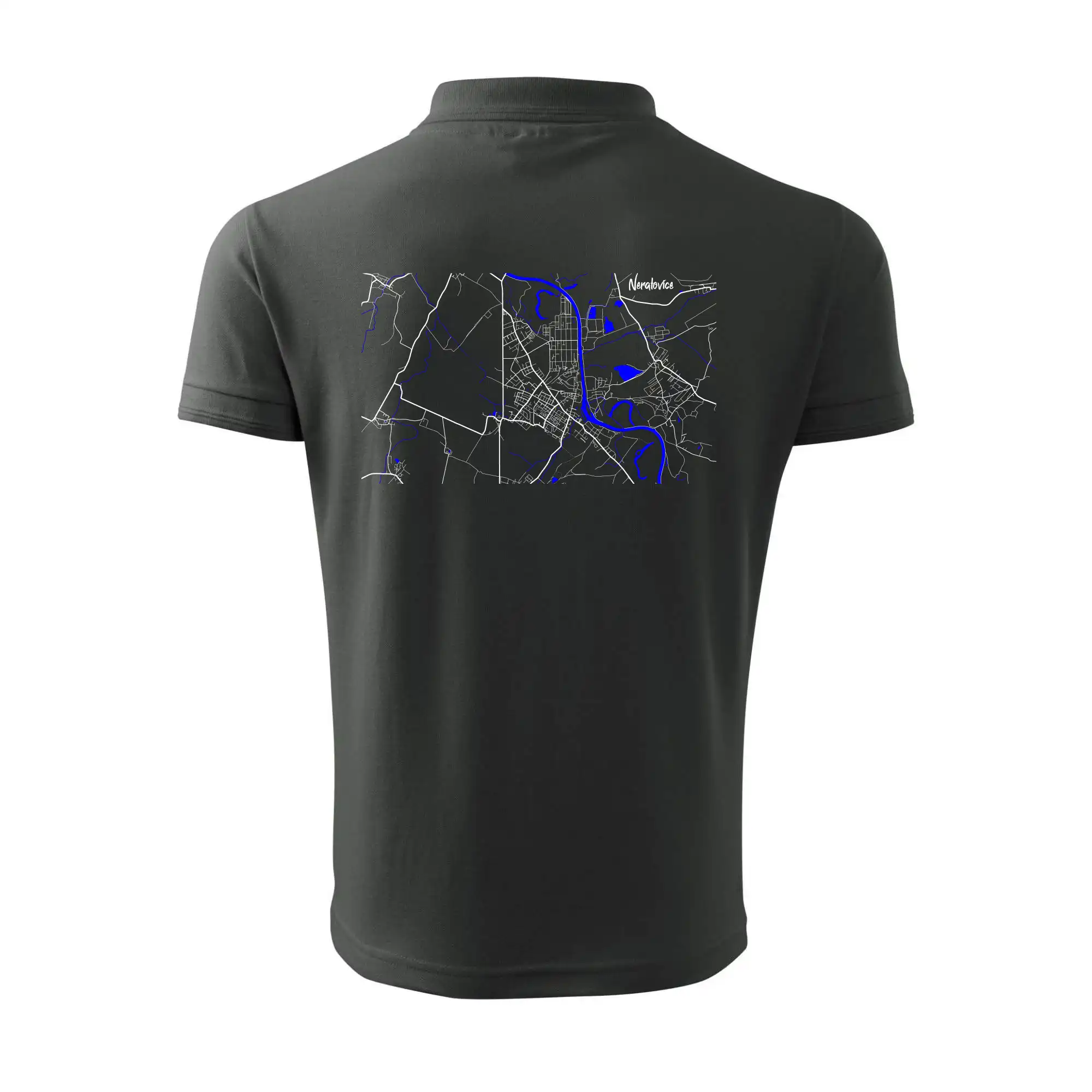 Neratovice - Mapa s vodními toky
