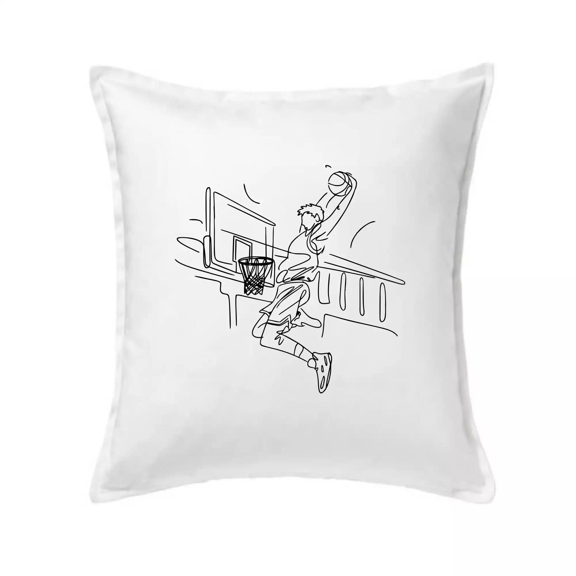 Basketbalista jedním tahem - výskok