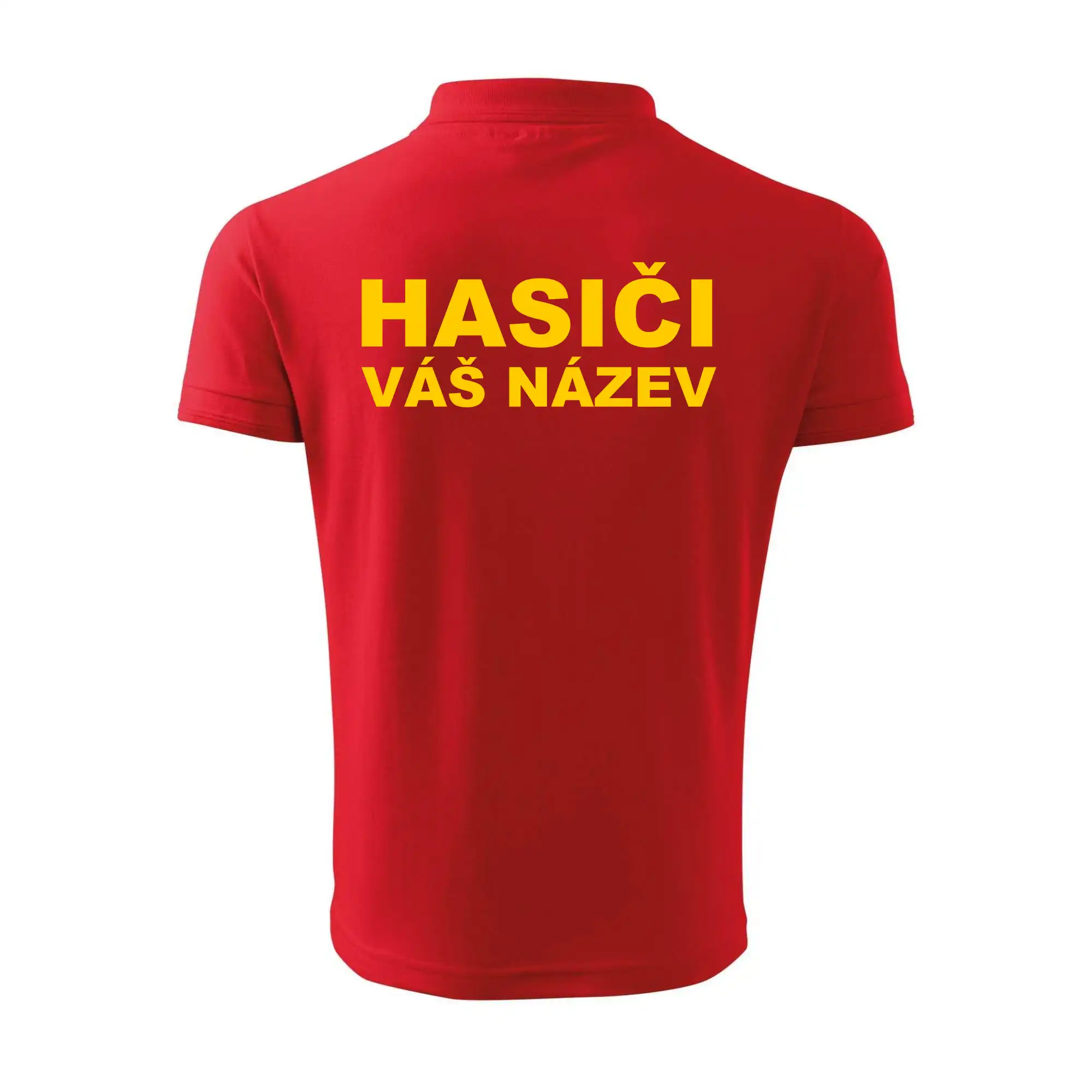 Hasiči - žlutý nápis - váš název sboru