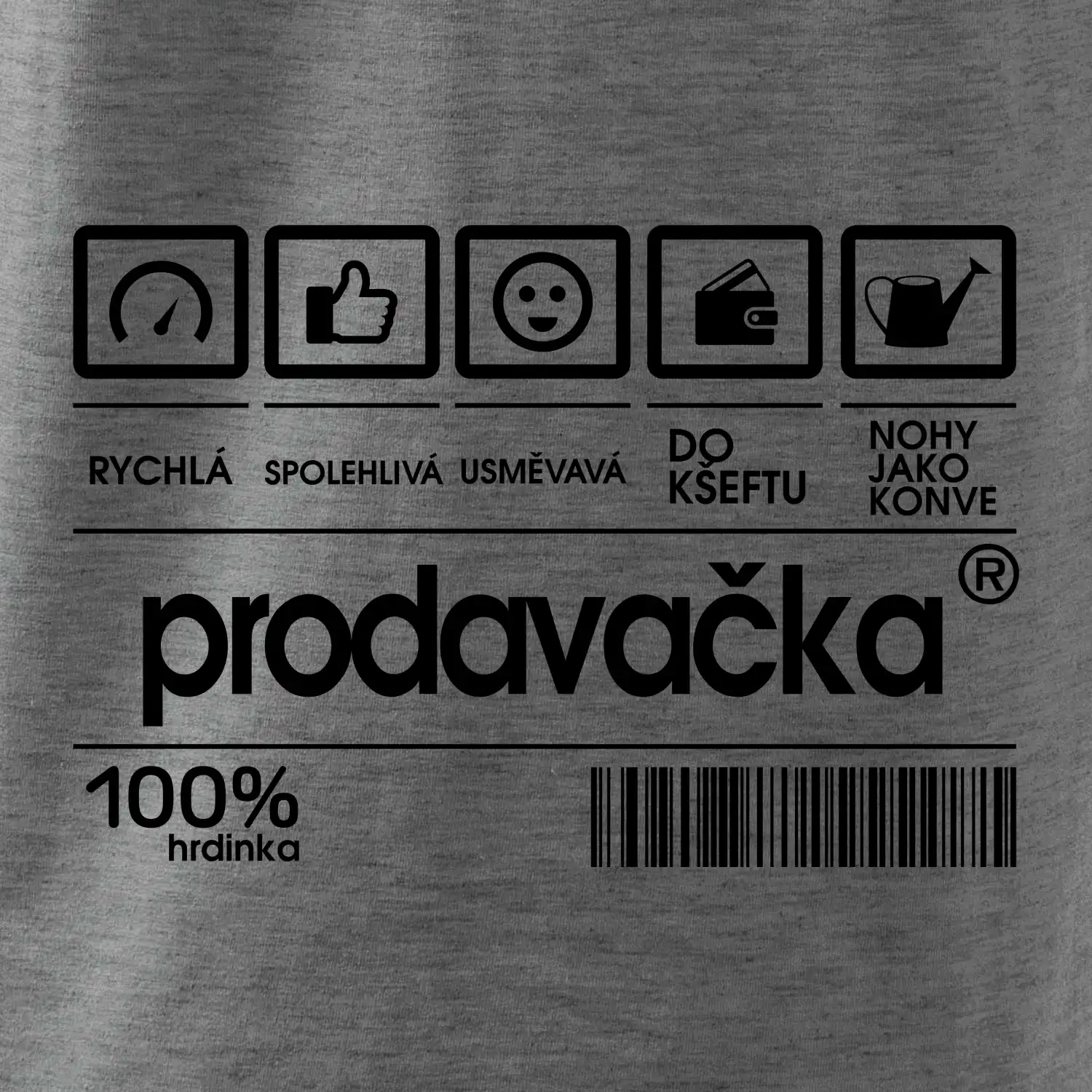 Čárový kód - Prodavačka