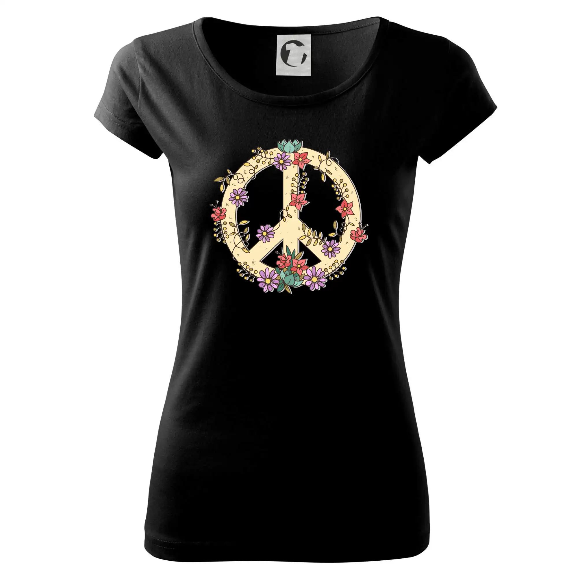 Peace symbol pískový
