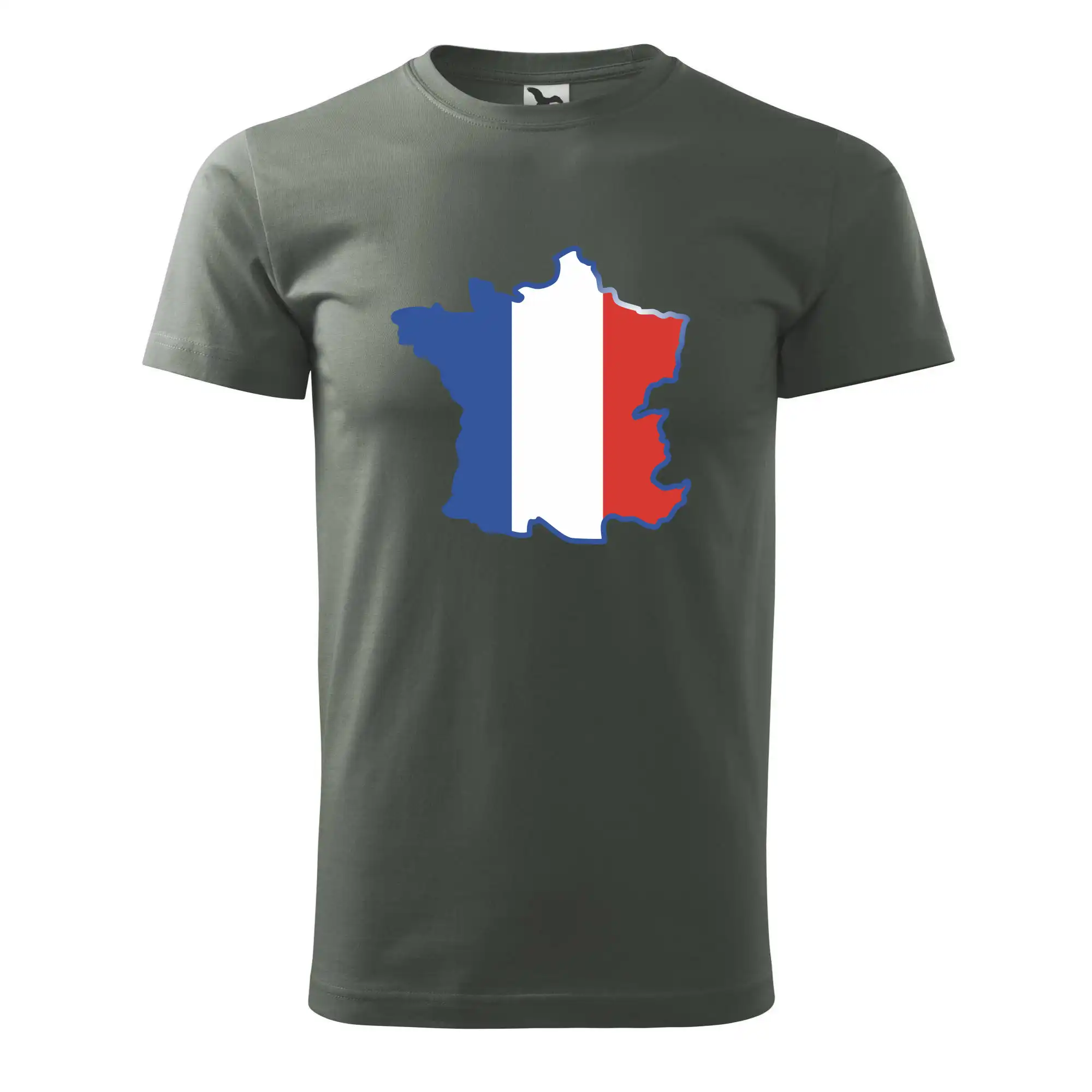 Francouzská vlajka mapa obrys