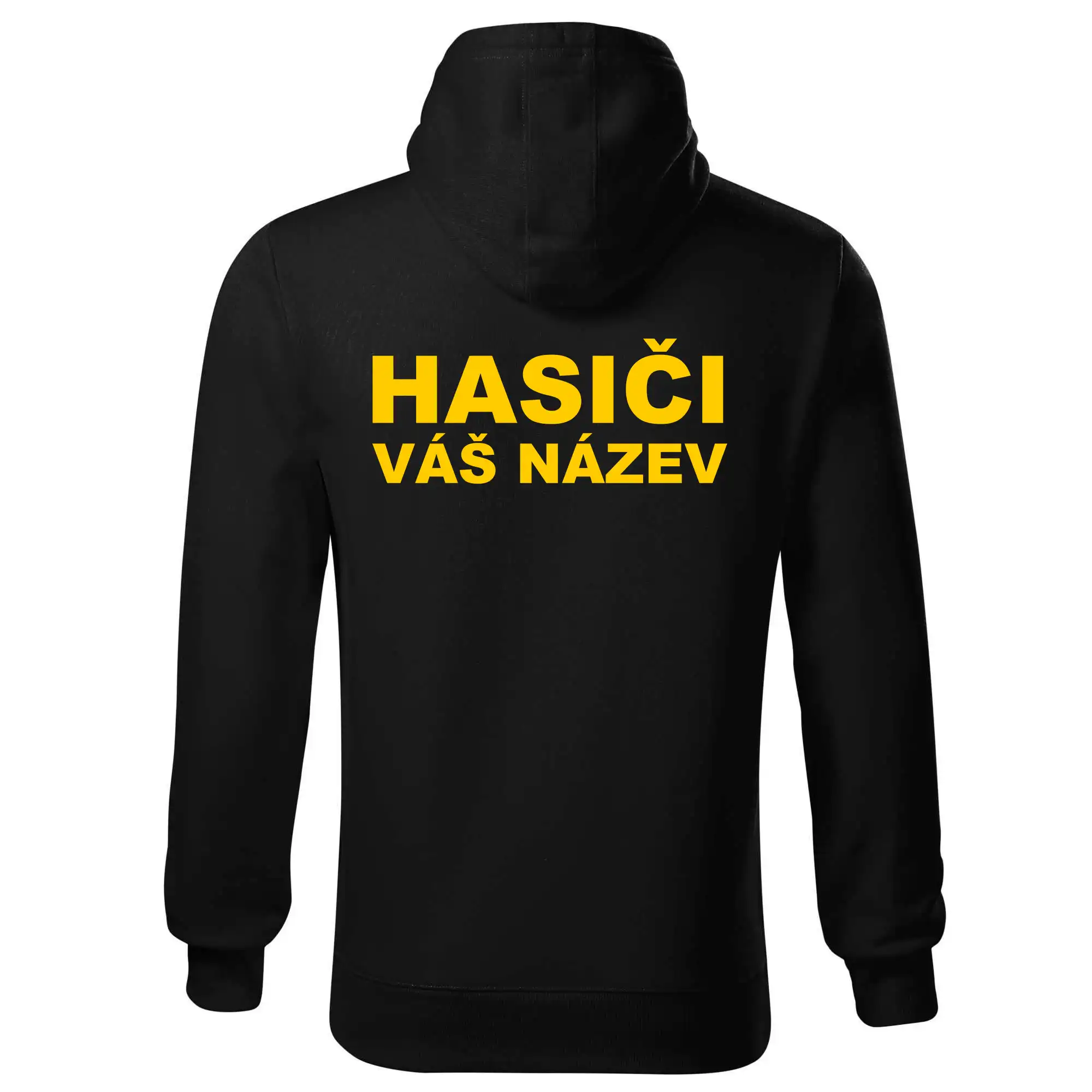 Hasiči - žlutý nápis - váš název sboru
