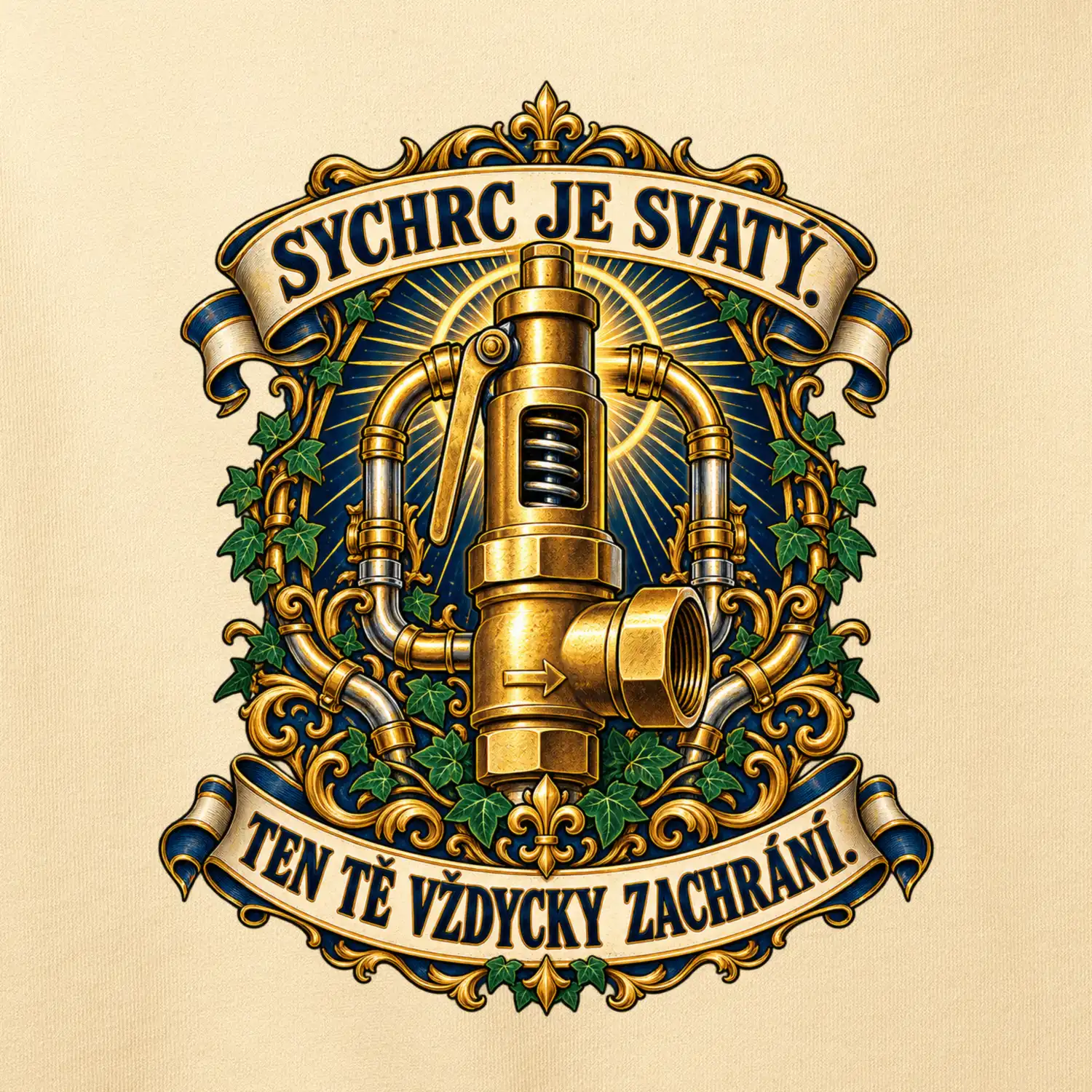 Posvátný mosazný pojistný ventil sychrc