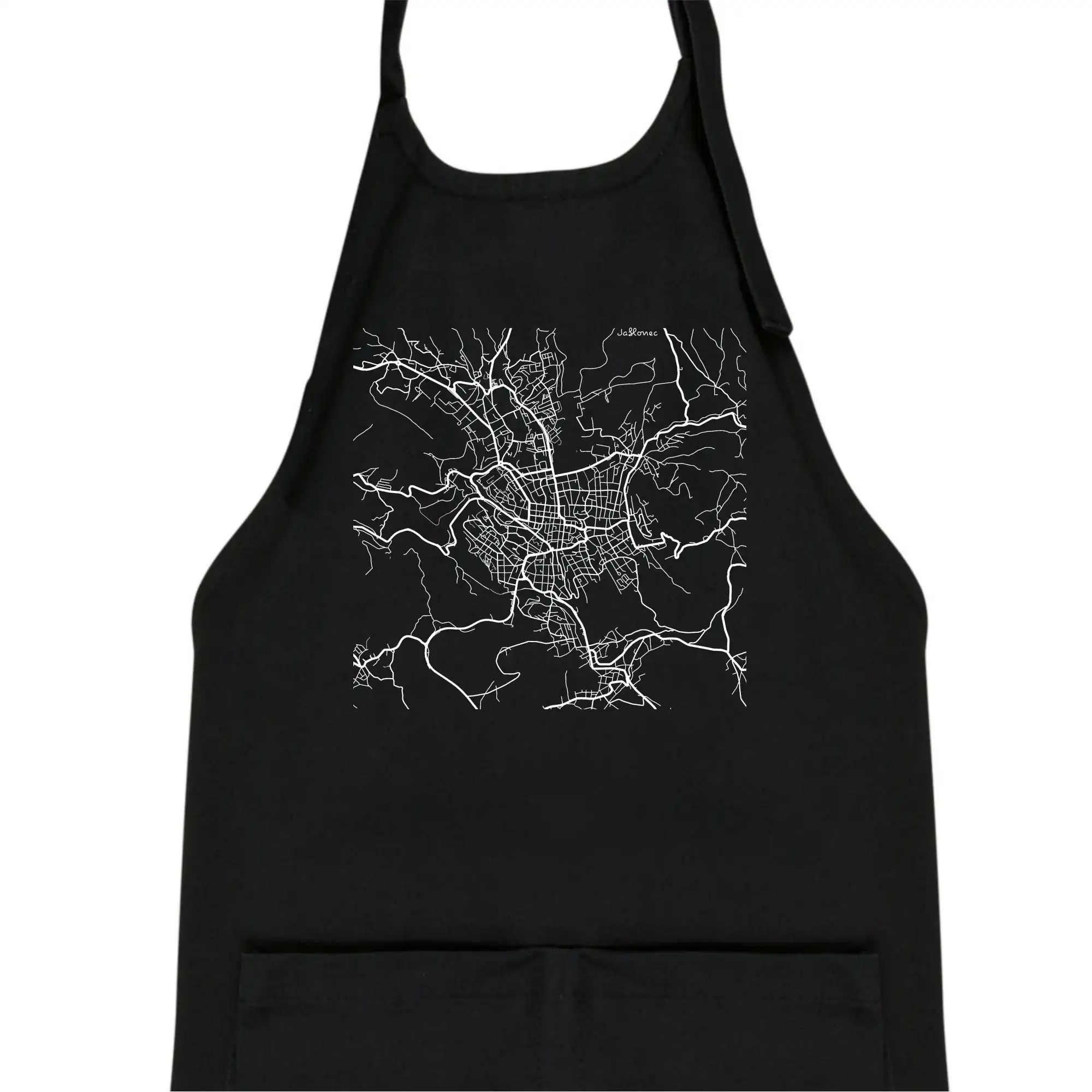 Mapy měst černobílé Jablonec nad Nisou