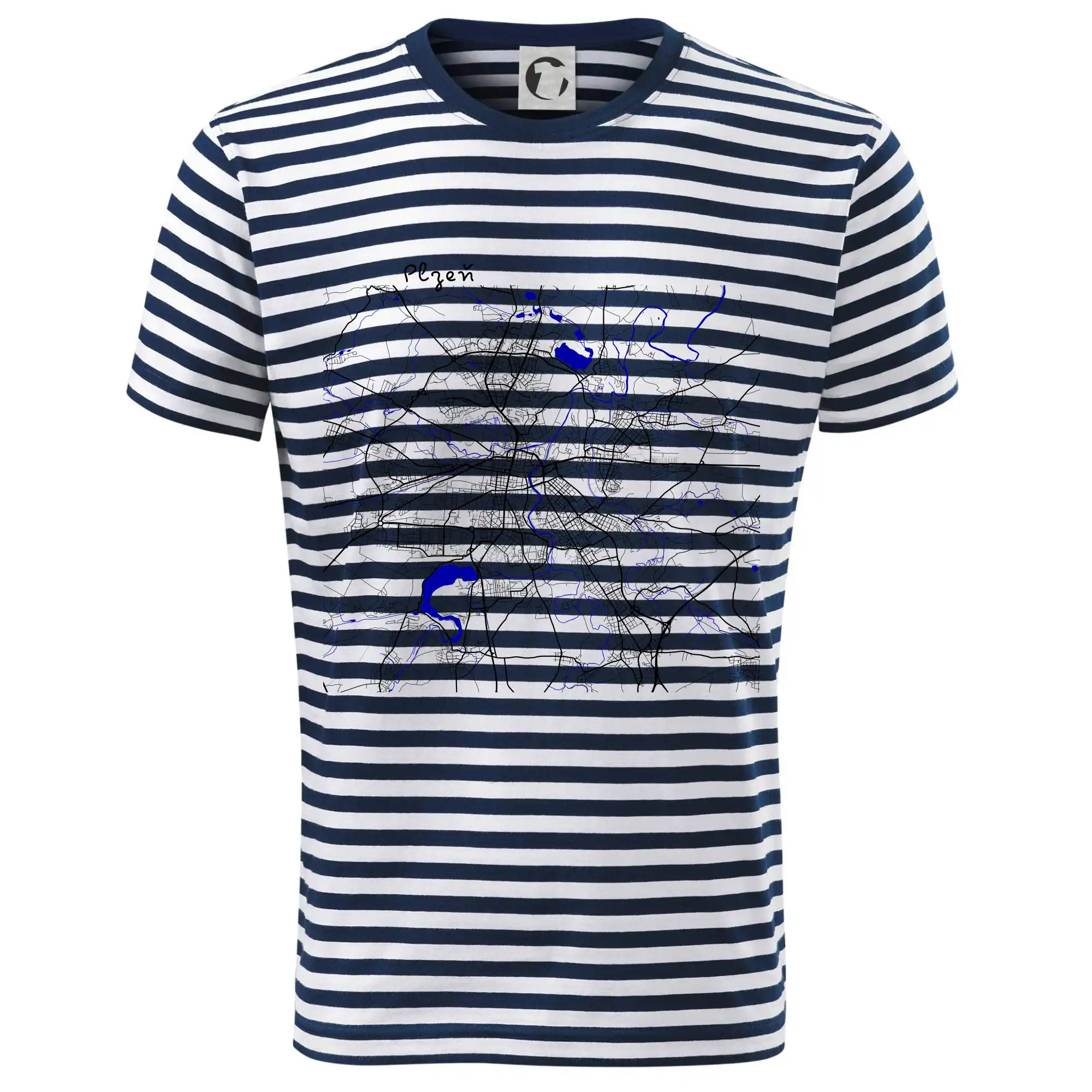 Plzeň mapa s vodními toky