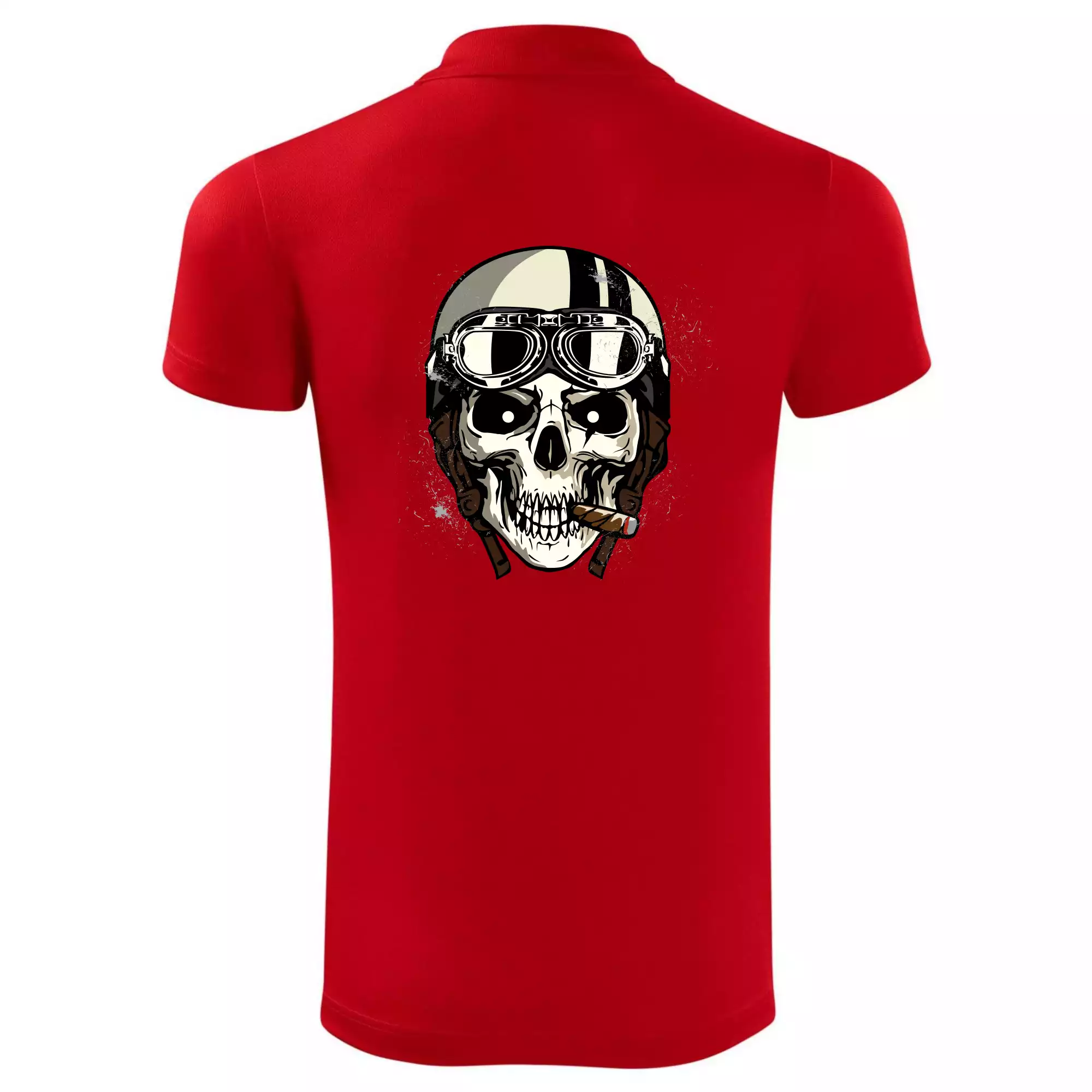 Motorkářská helma a doutník