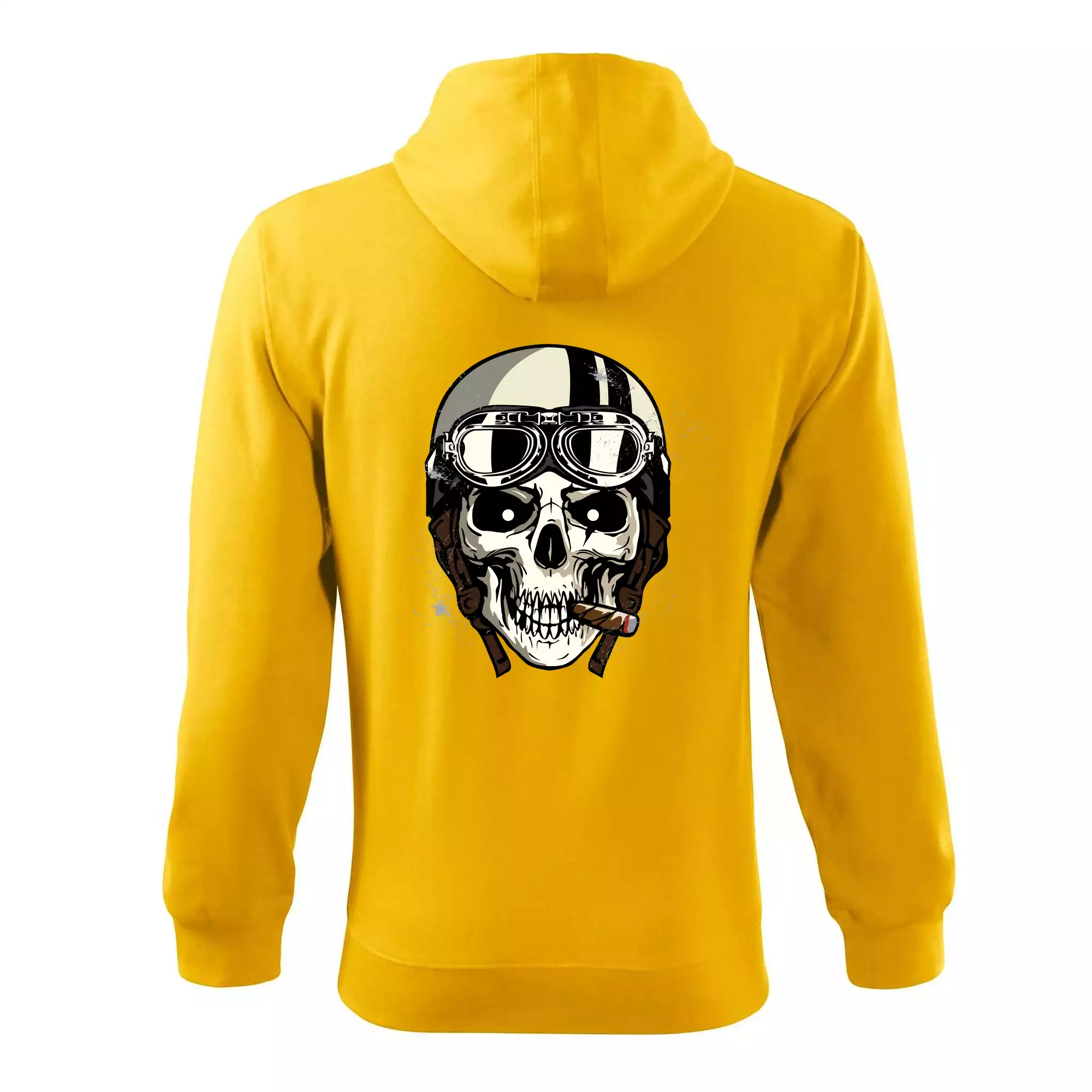 Motorkářská helma a doutník
