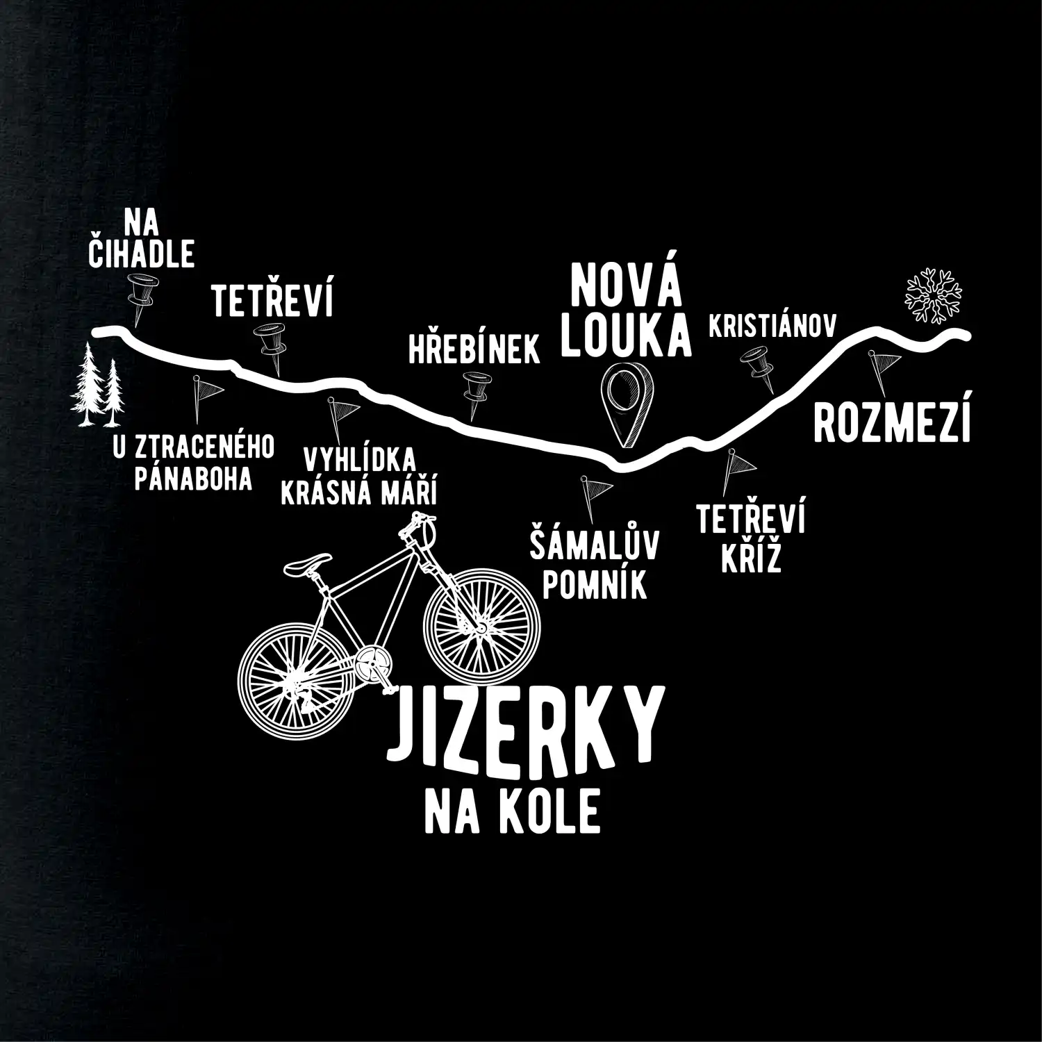 Jizerky na kole - horské kolo