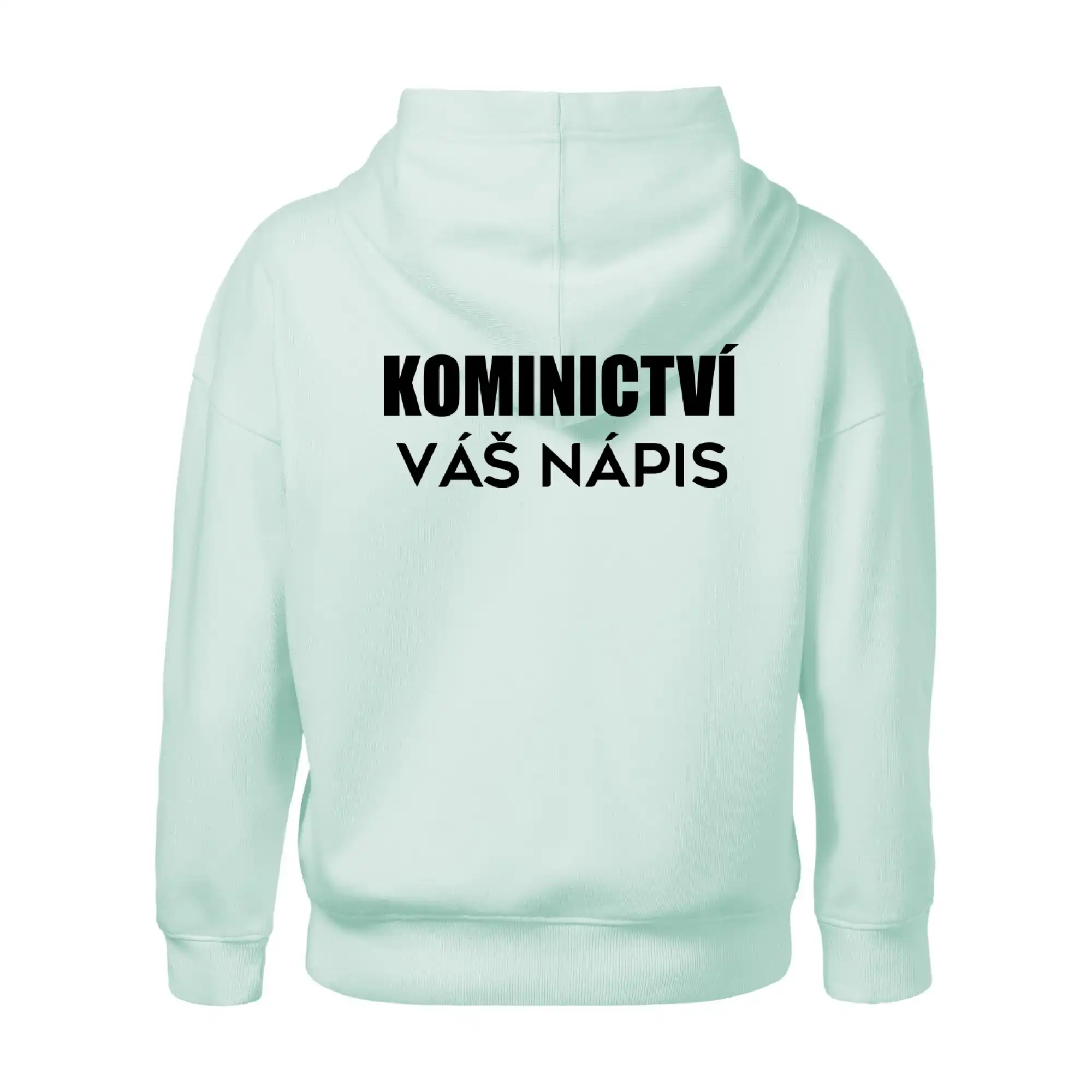 Kominík logo + nápis na zádech