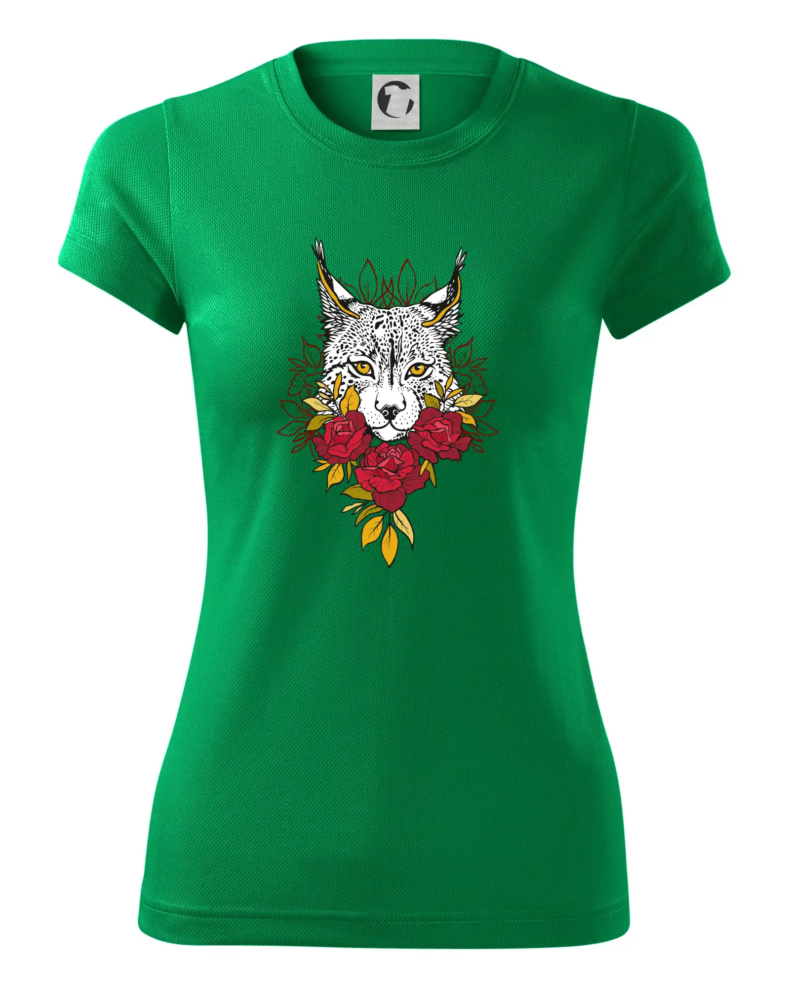 Rys s červenými růžemi  (Pecka design)