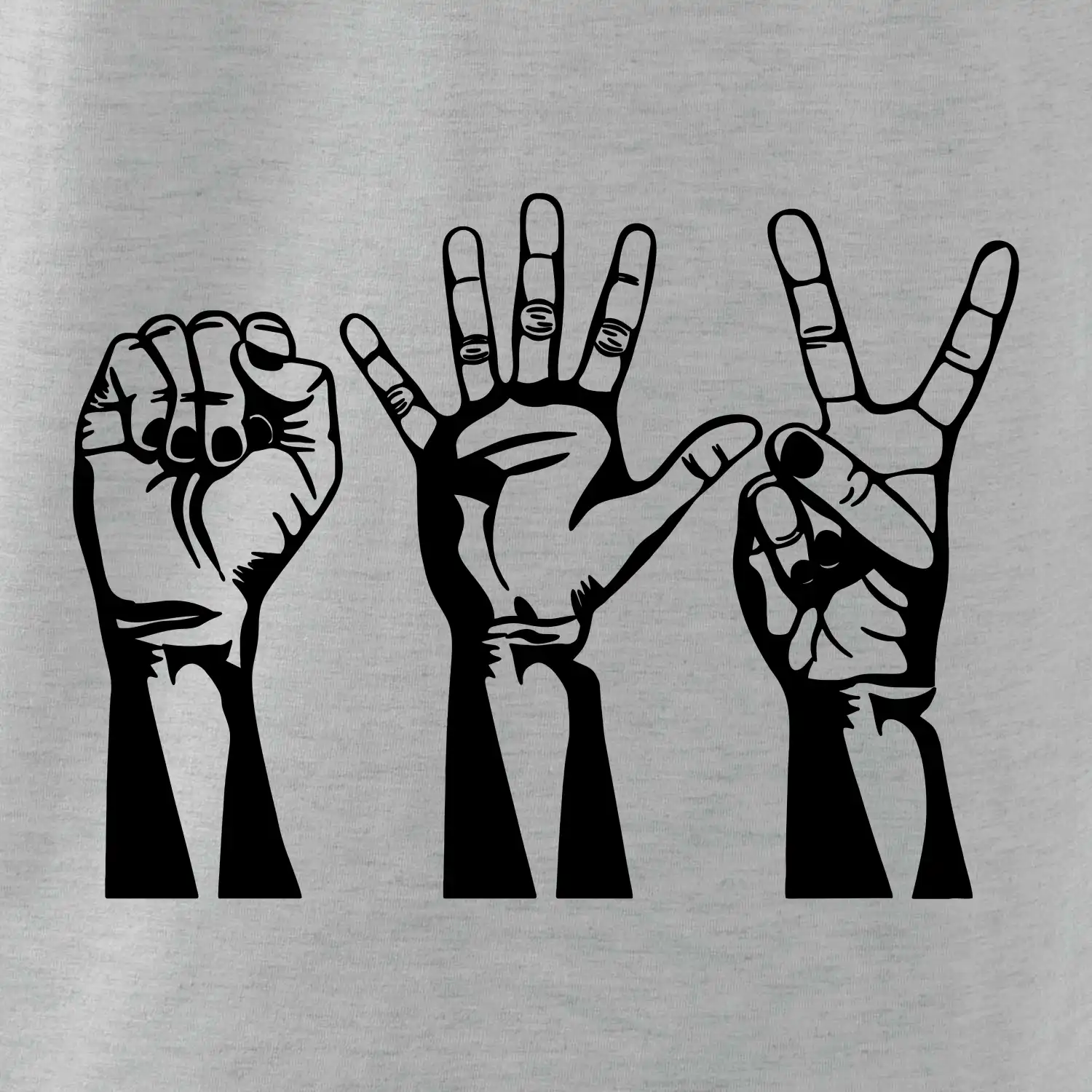 Kámen nůžky papír černé