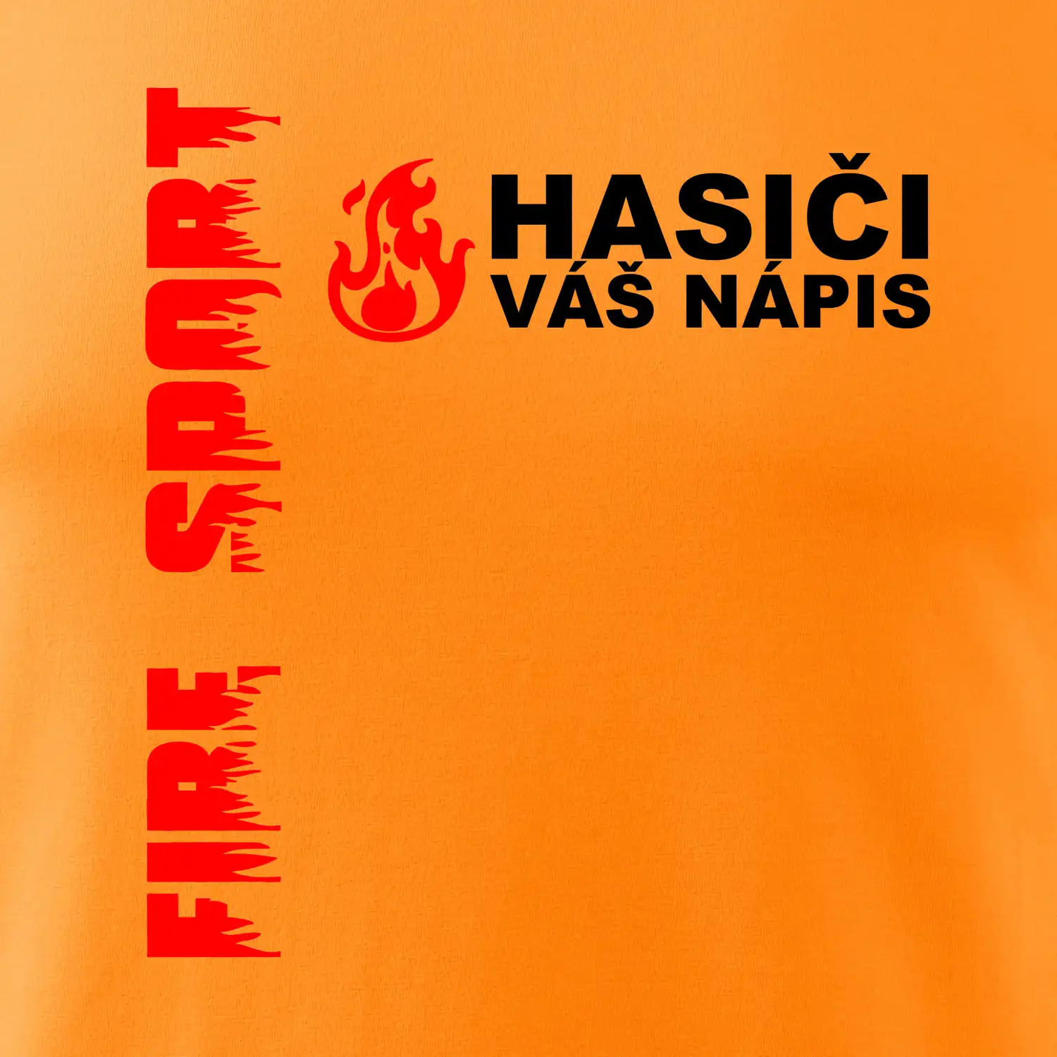 Hasiči (oheň,  Firesport, název sboru - vlastní nápis)