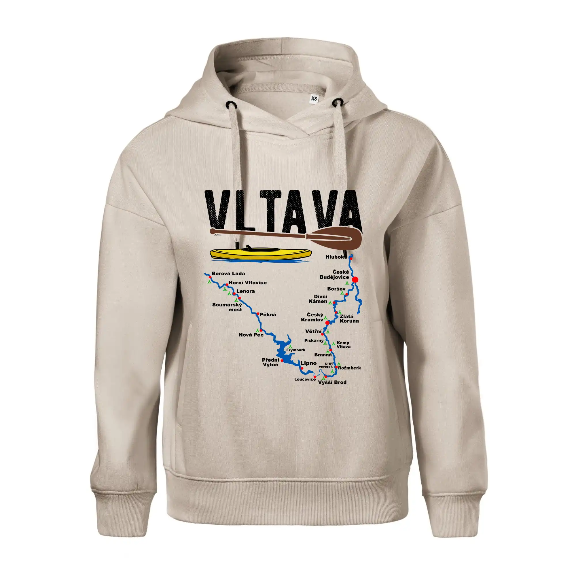 Mapa řeky Vltavy
