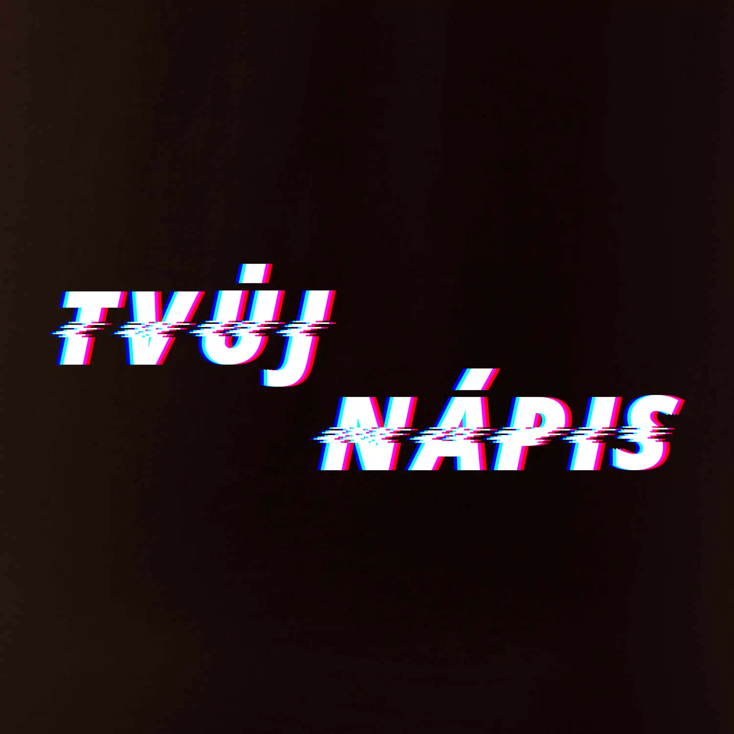 Glitch font - tvůj nápis