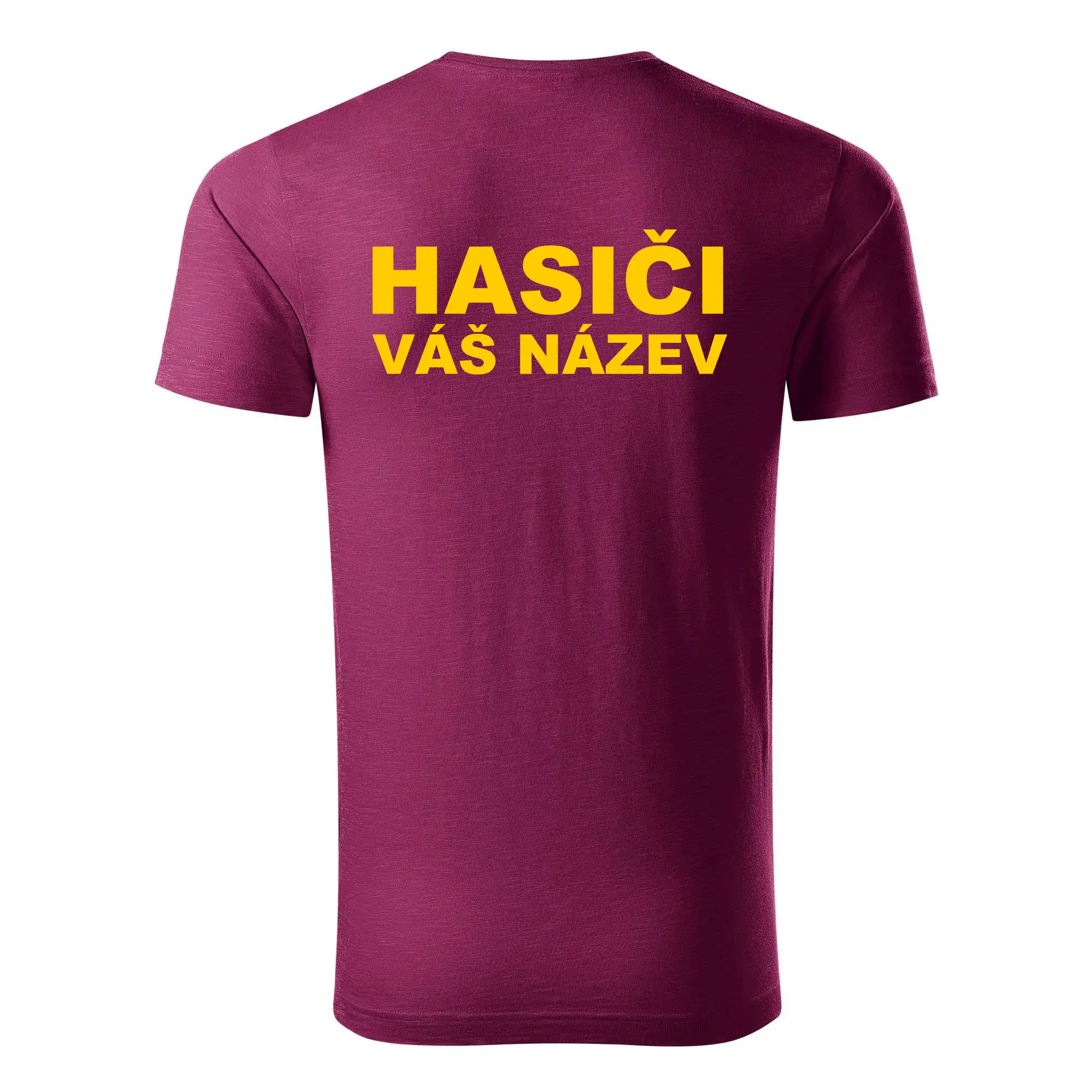 Hasiči - žlutý nápis - váš název sboru