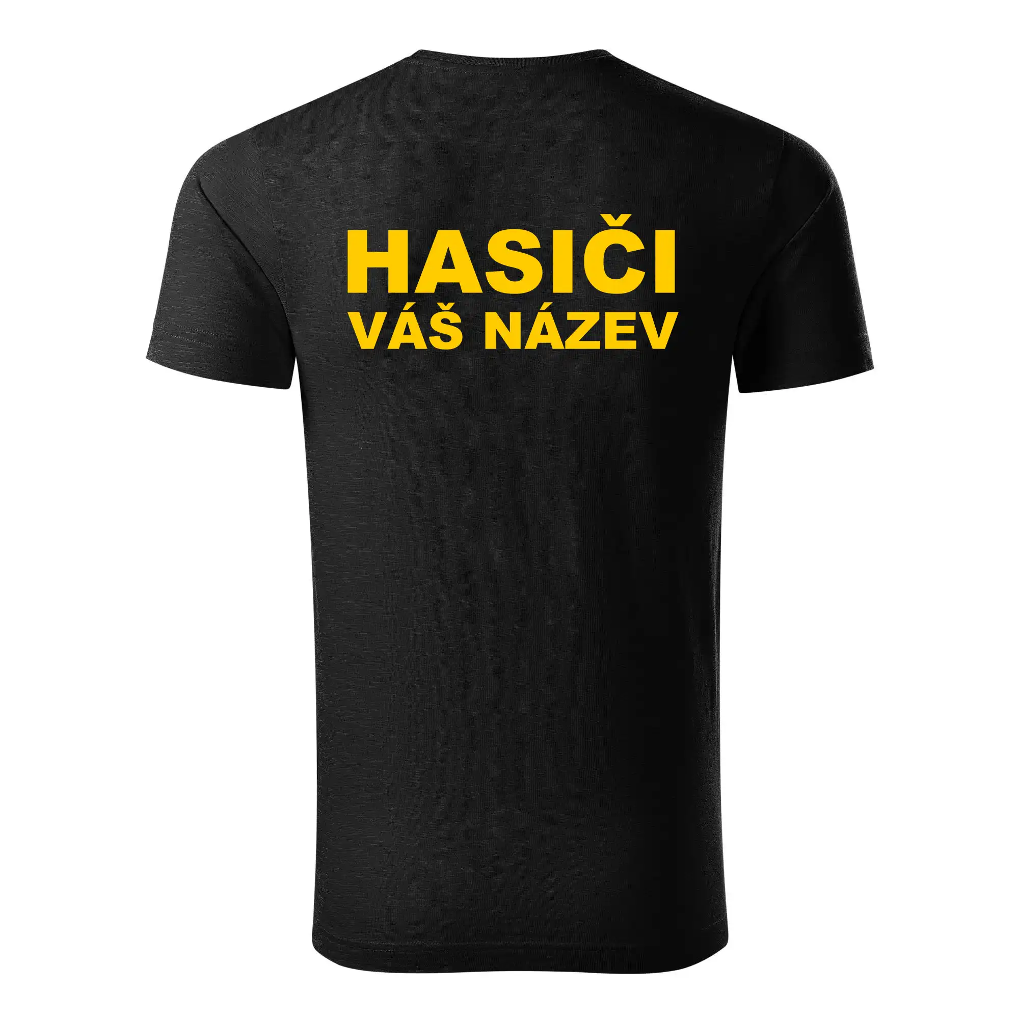 Hasiči - žlutý nápis - váš název sboru