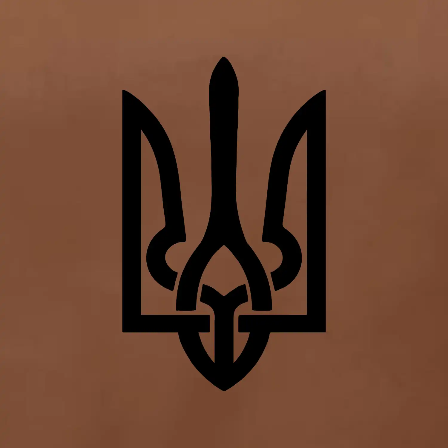 Ukrajina trojzubec velký