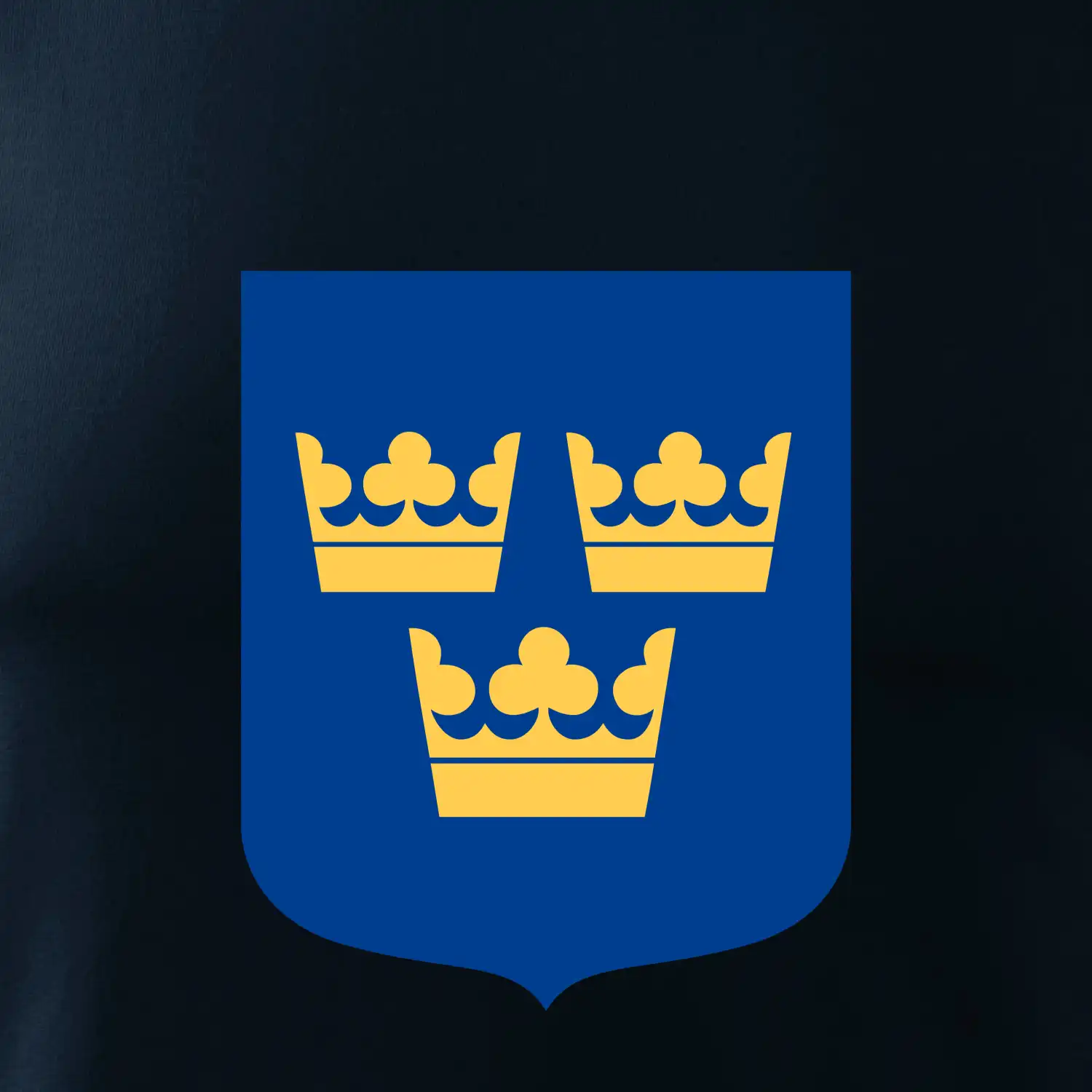 Švédský znak tři korunky velký