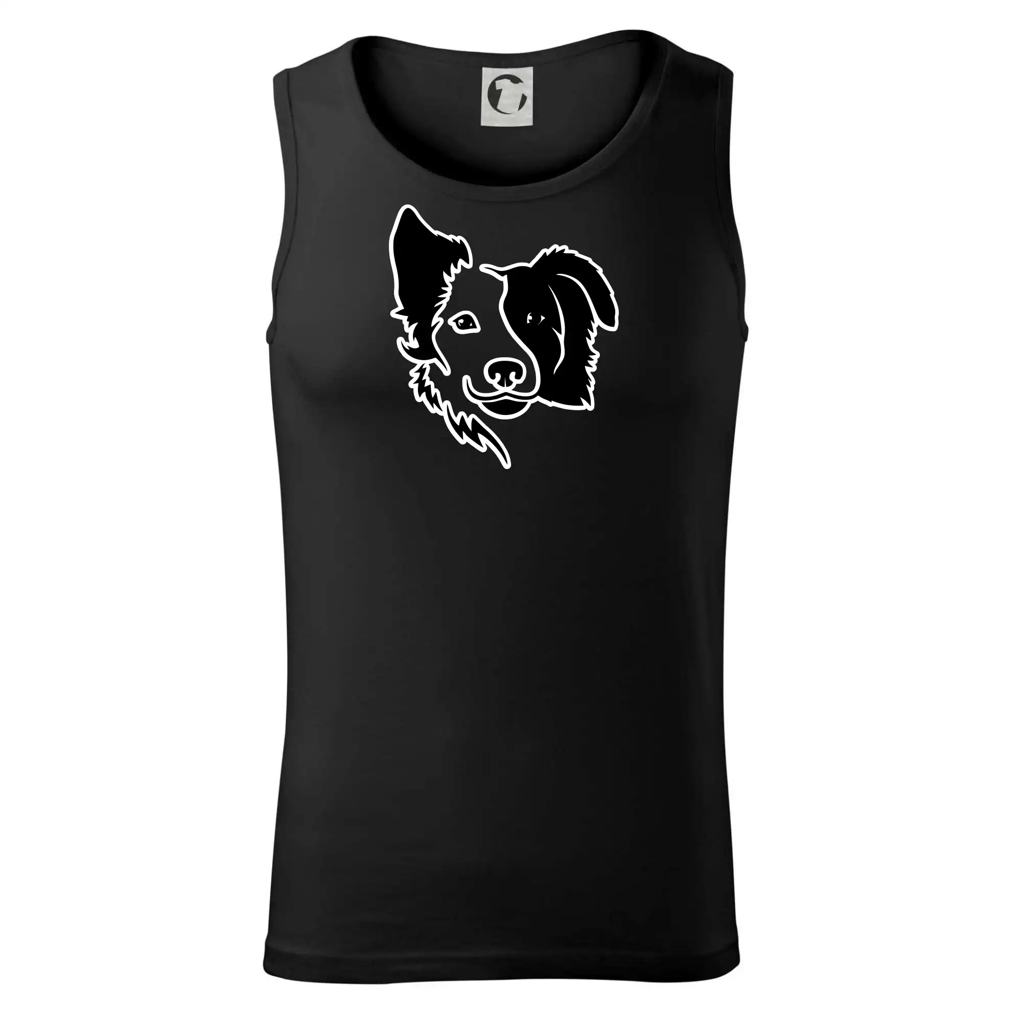 Border kólie obrys hlavy