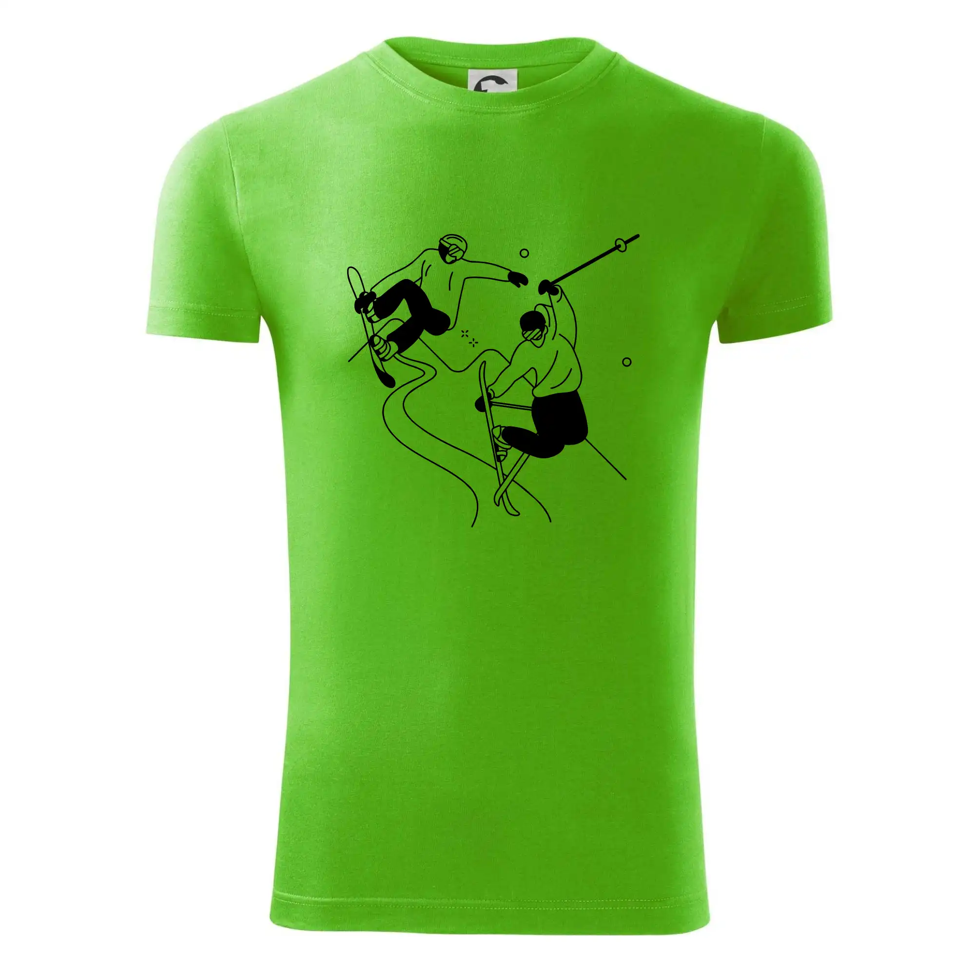 Lyžovaní - kresleny obrázek