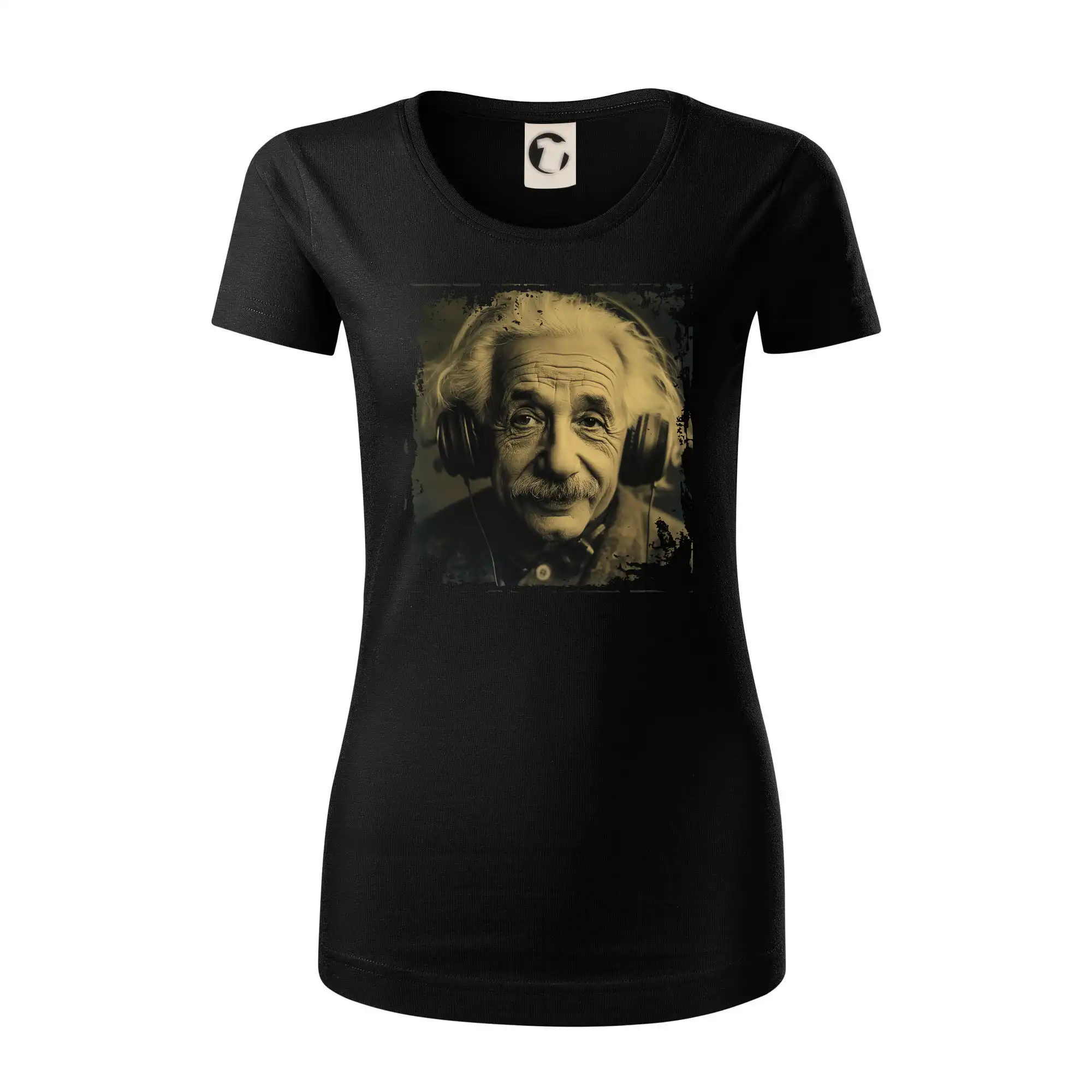 Albert se sluchátky