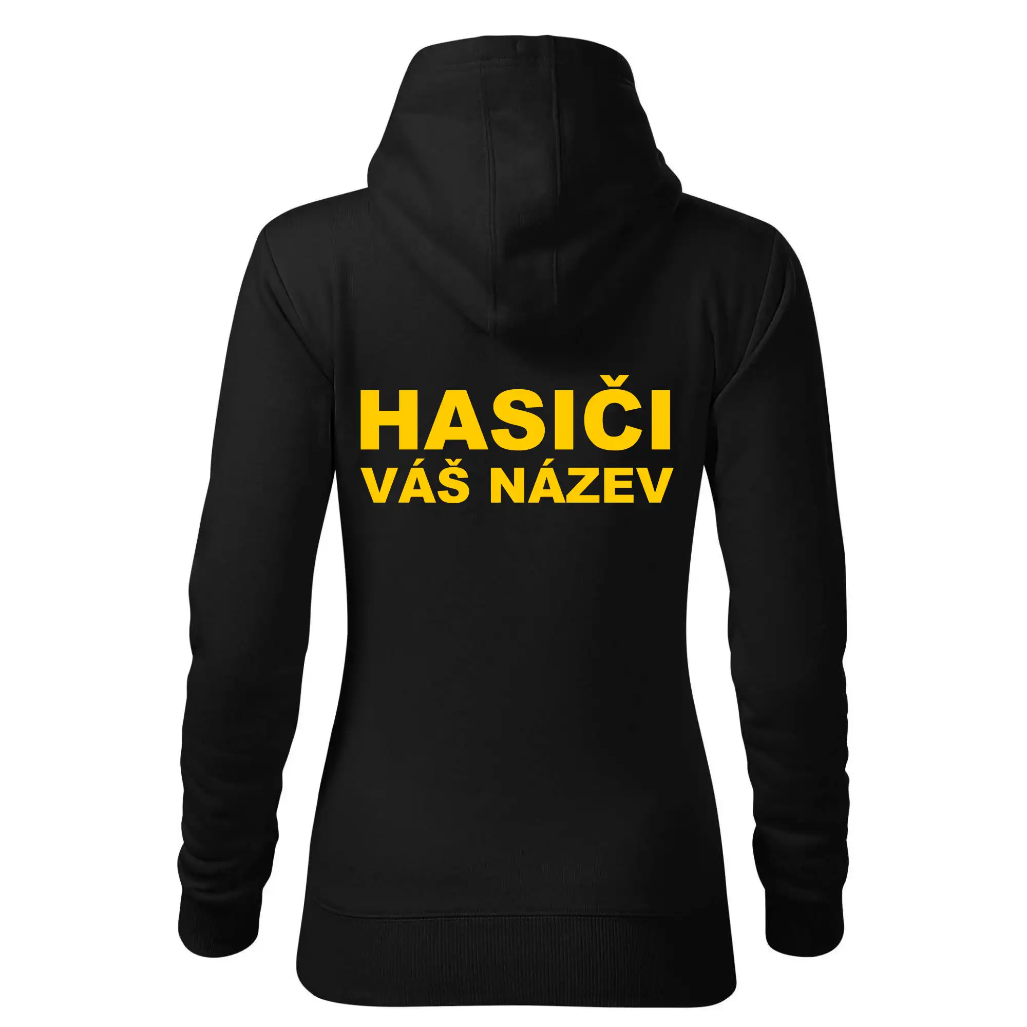 Hasiči - žlutý nápis - váš název sboru