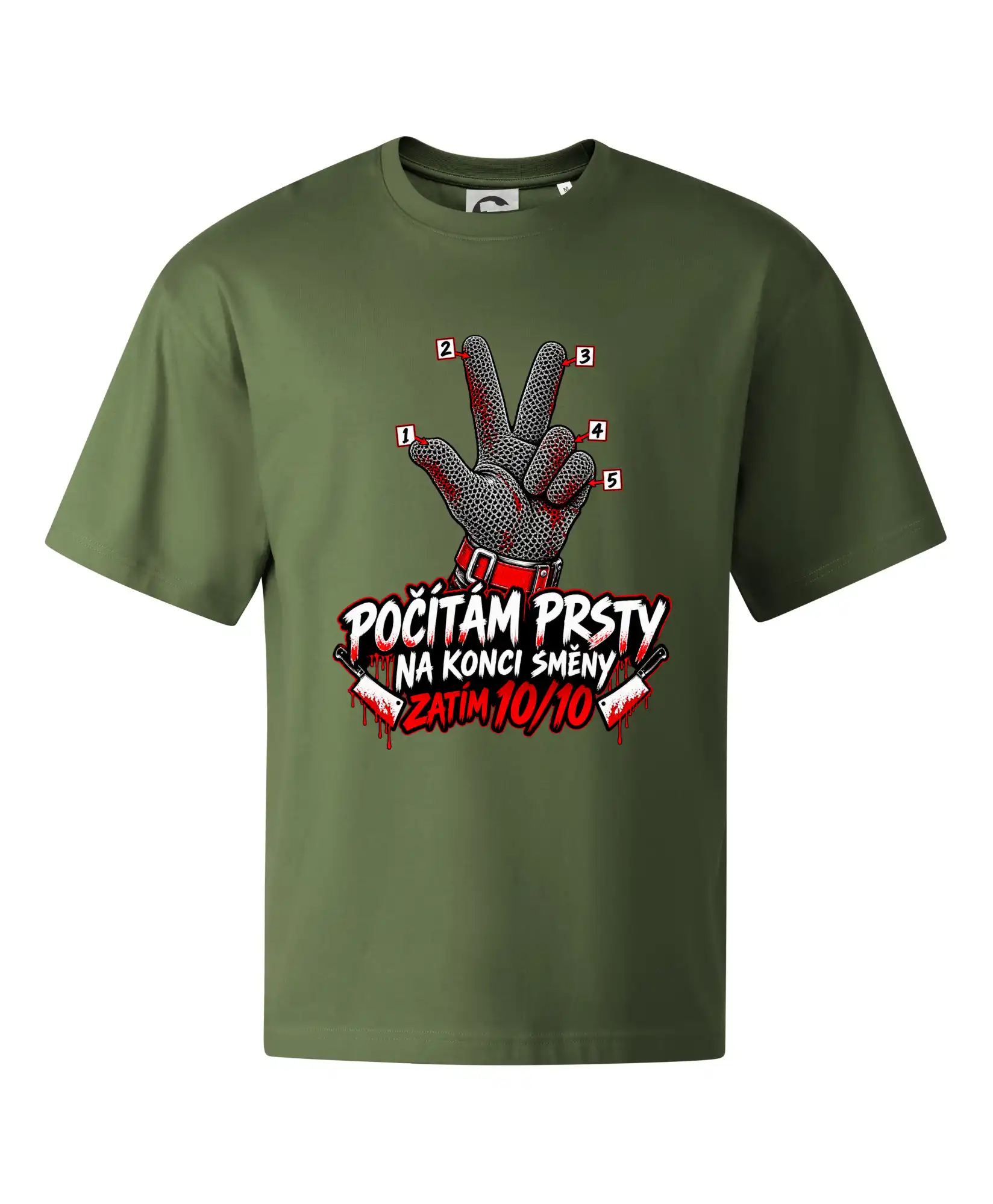 Řezník počítám prsty na konci směny