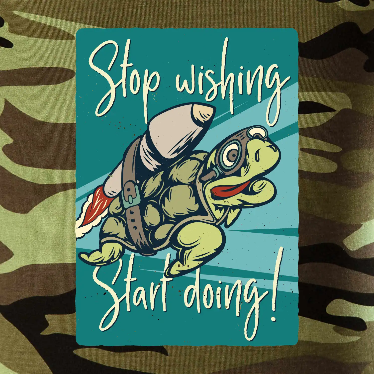 Stop wishing start doing želva