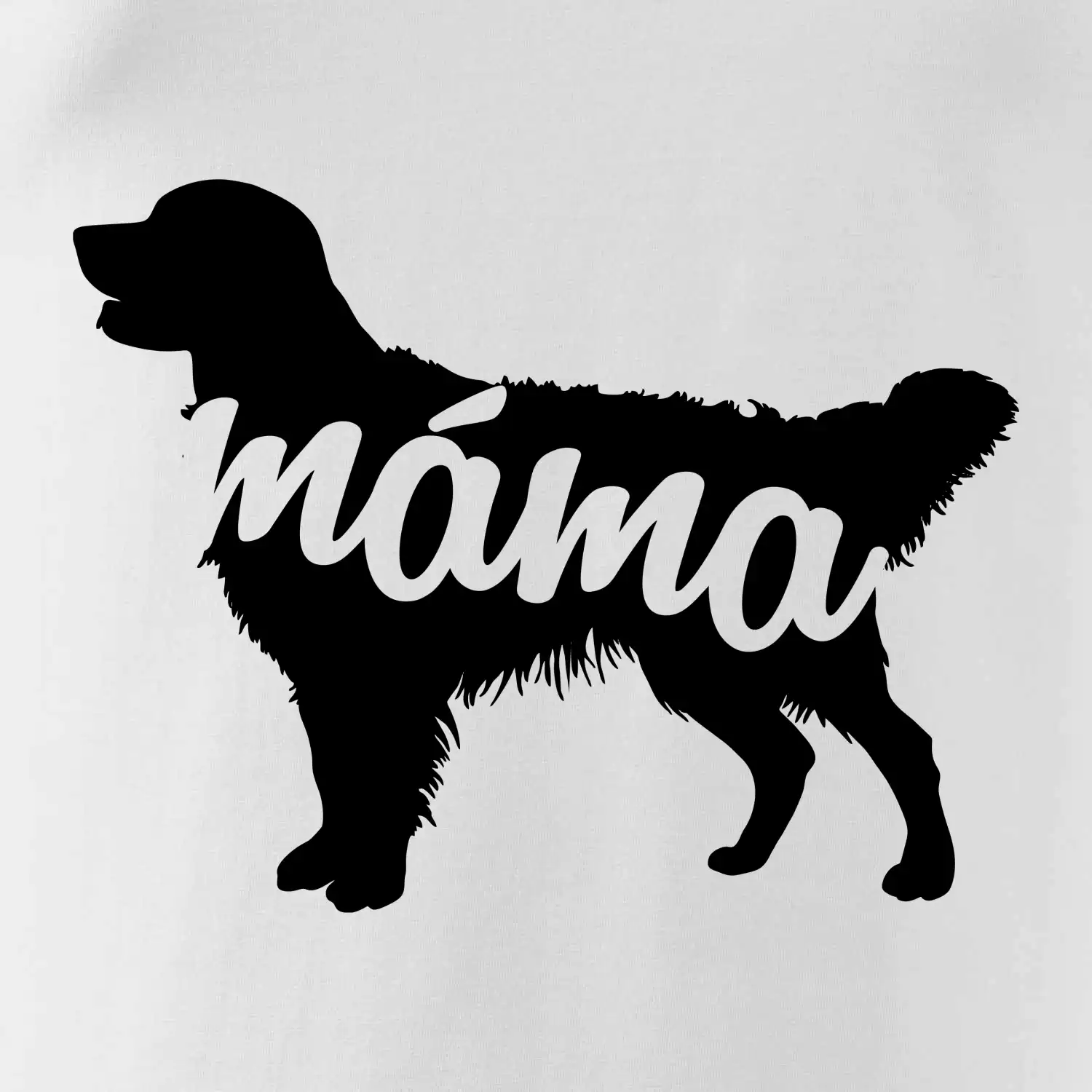 Zlatý retrívr máma obrys