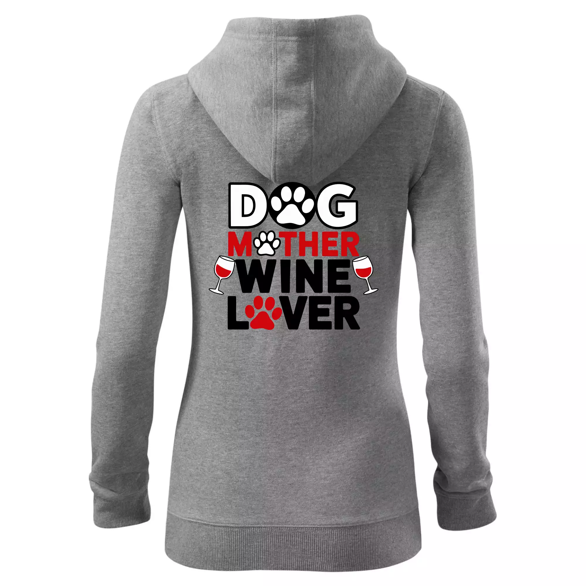 Dog mother wine lover