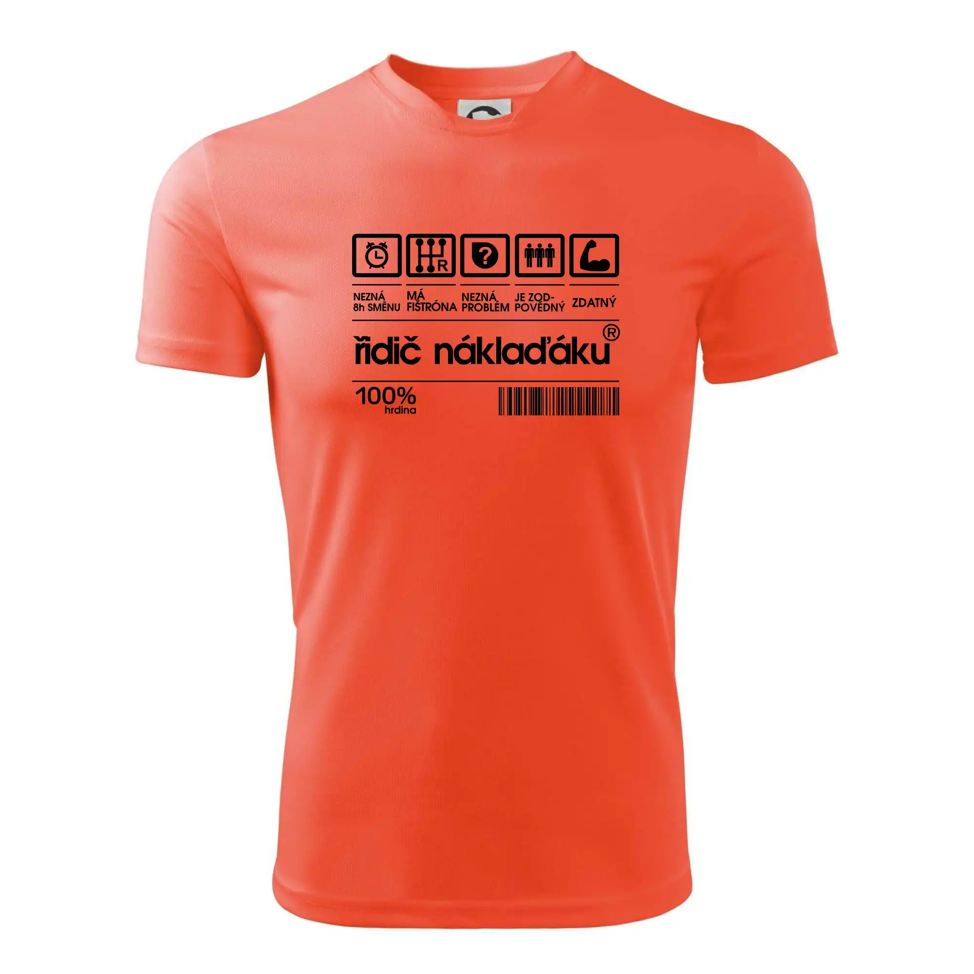 Čárový kód řidič náklaďáku