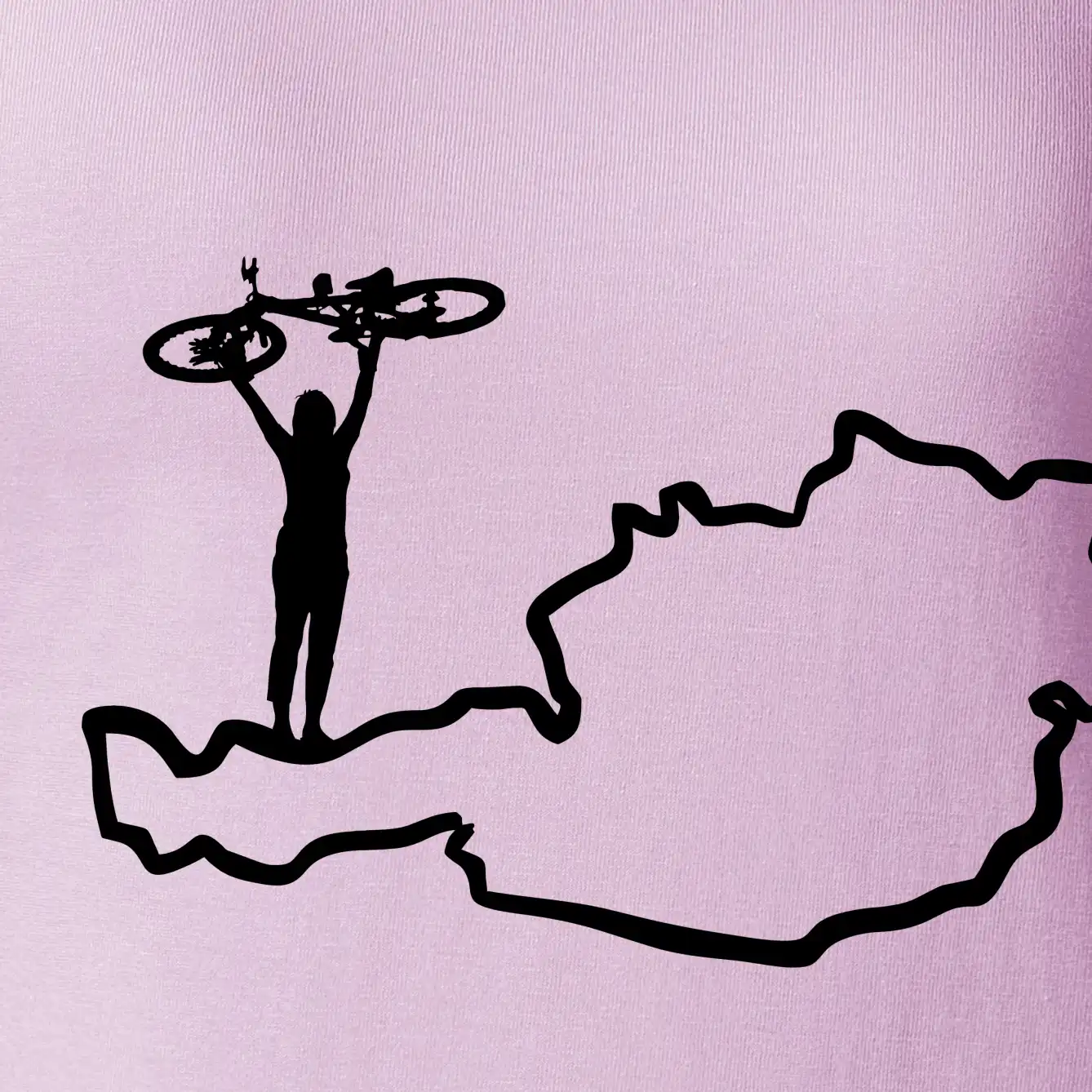 Cyklistka - Mapa Rakouska