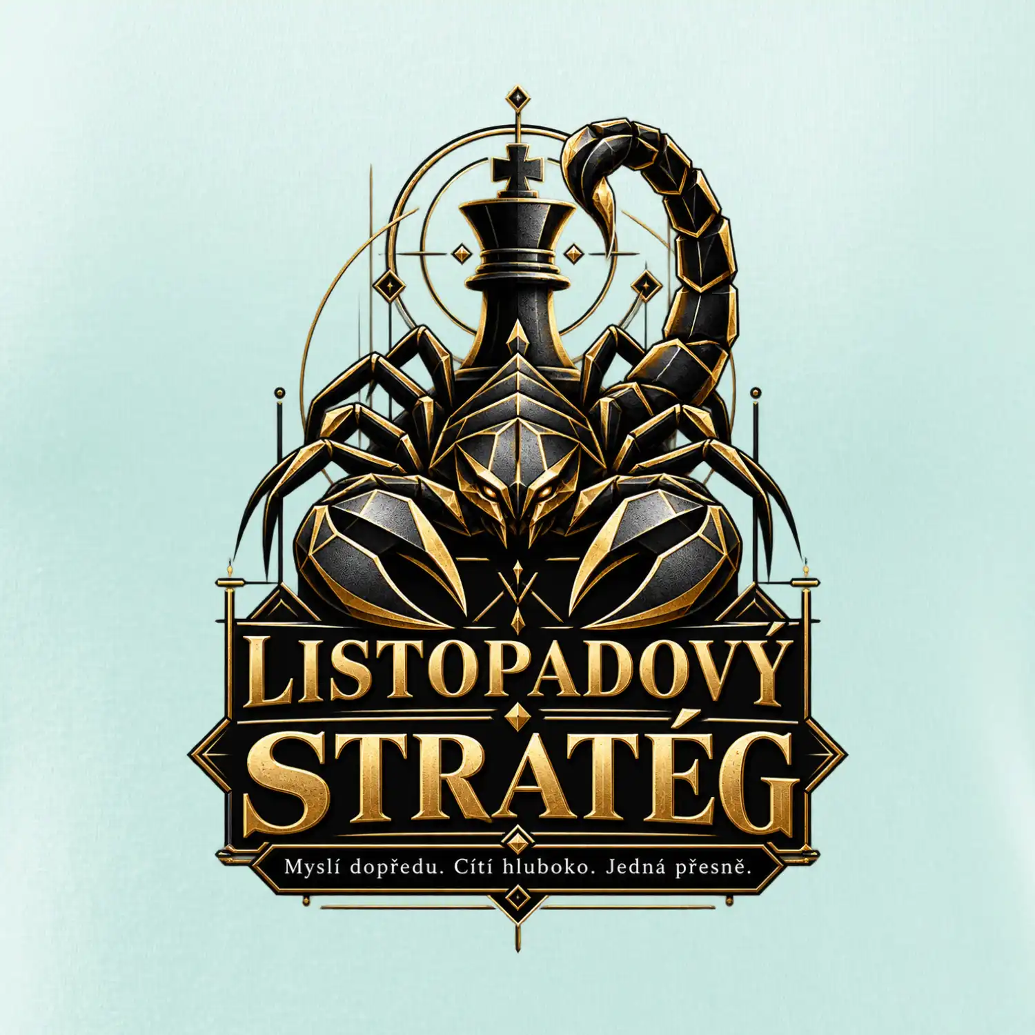 Listopadový stratég se štírem a šachovým králem