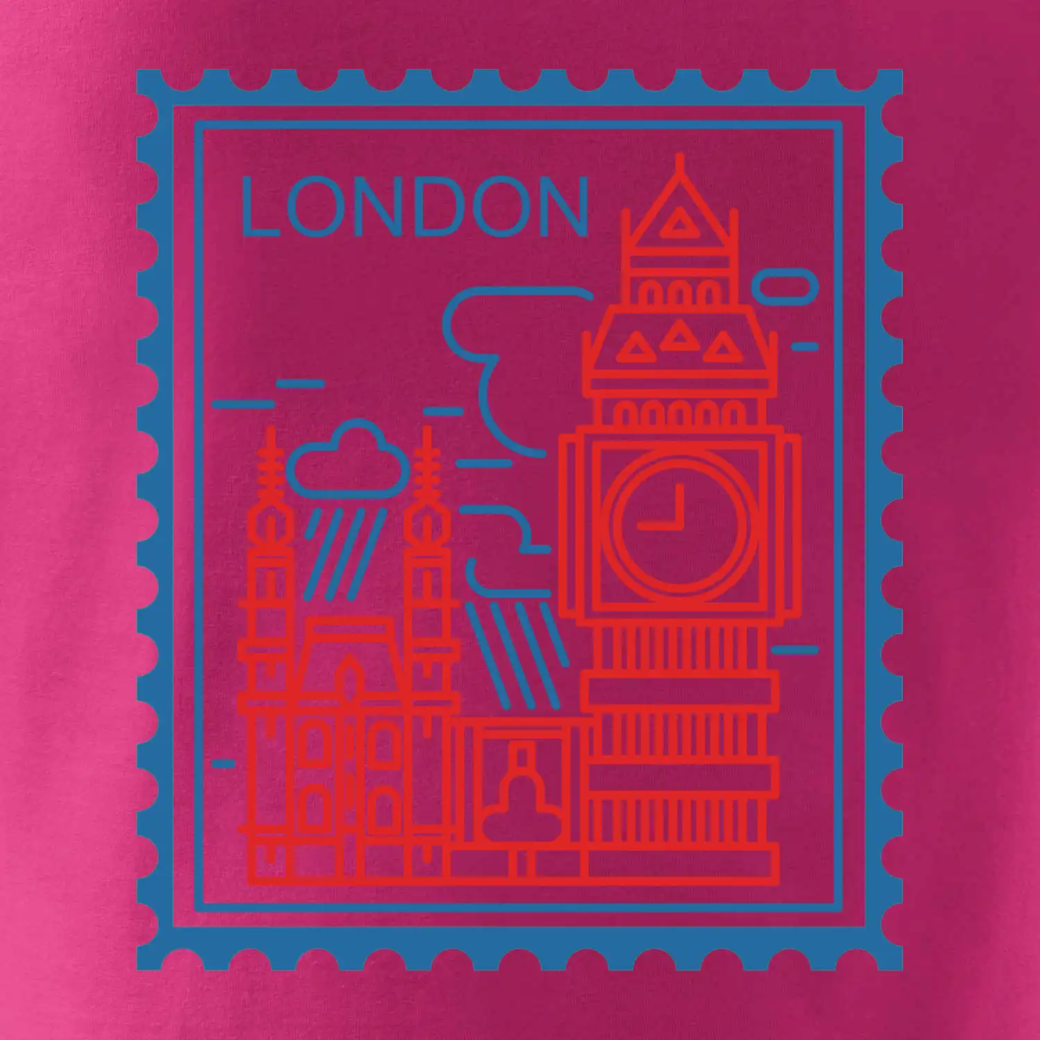 Londýn známka jednoduchá