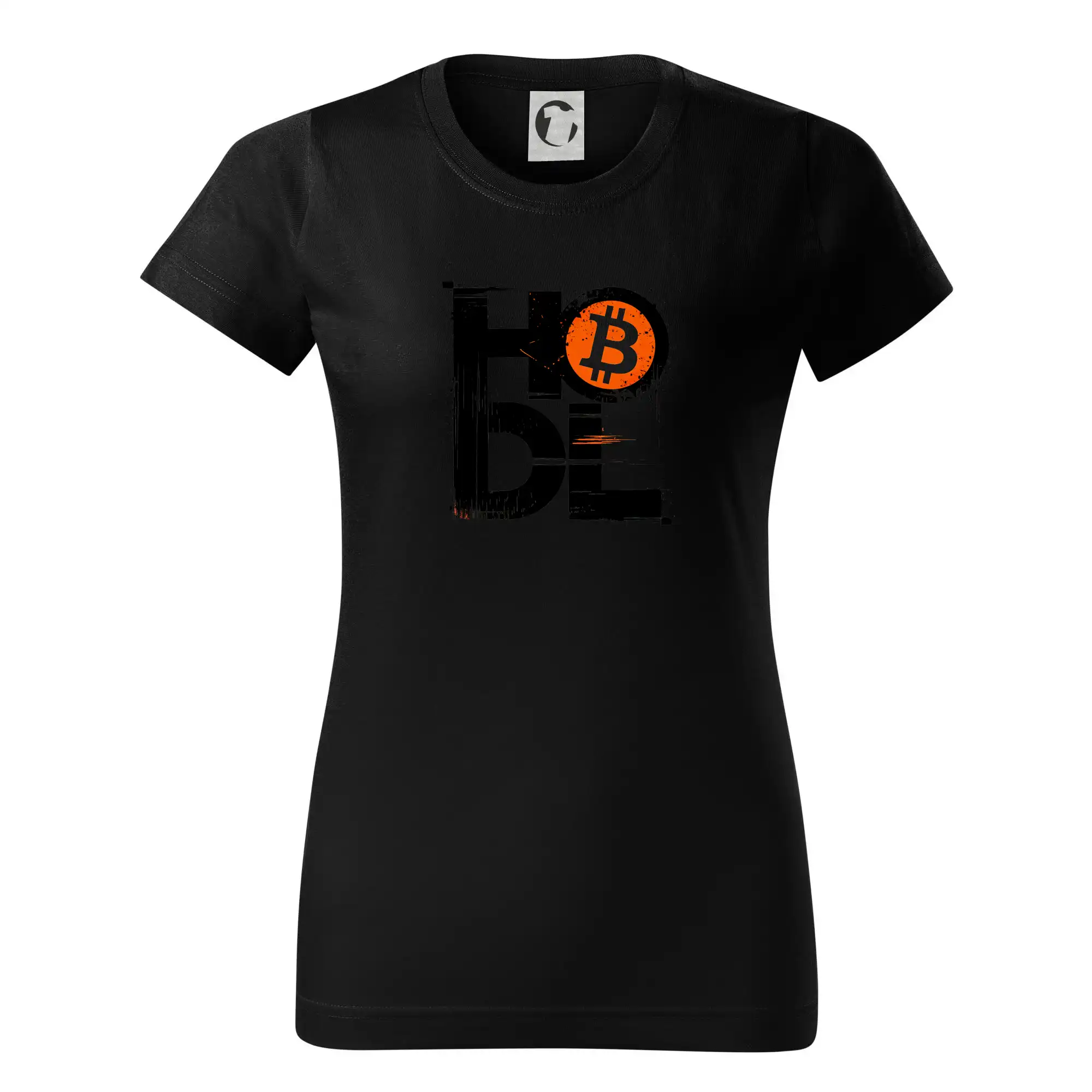 Hodl velký nápis a logo BTC