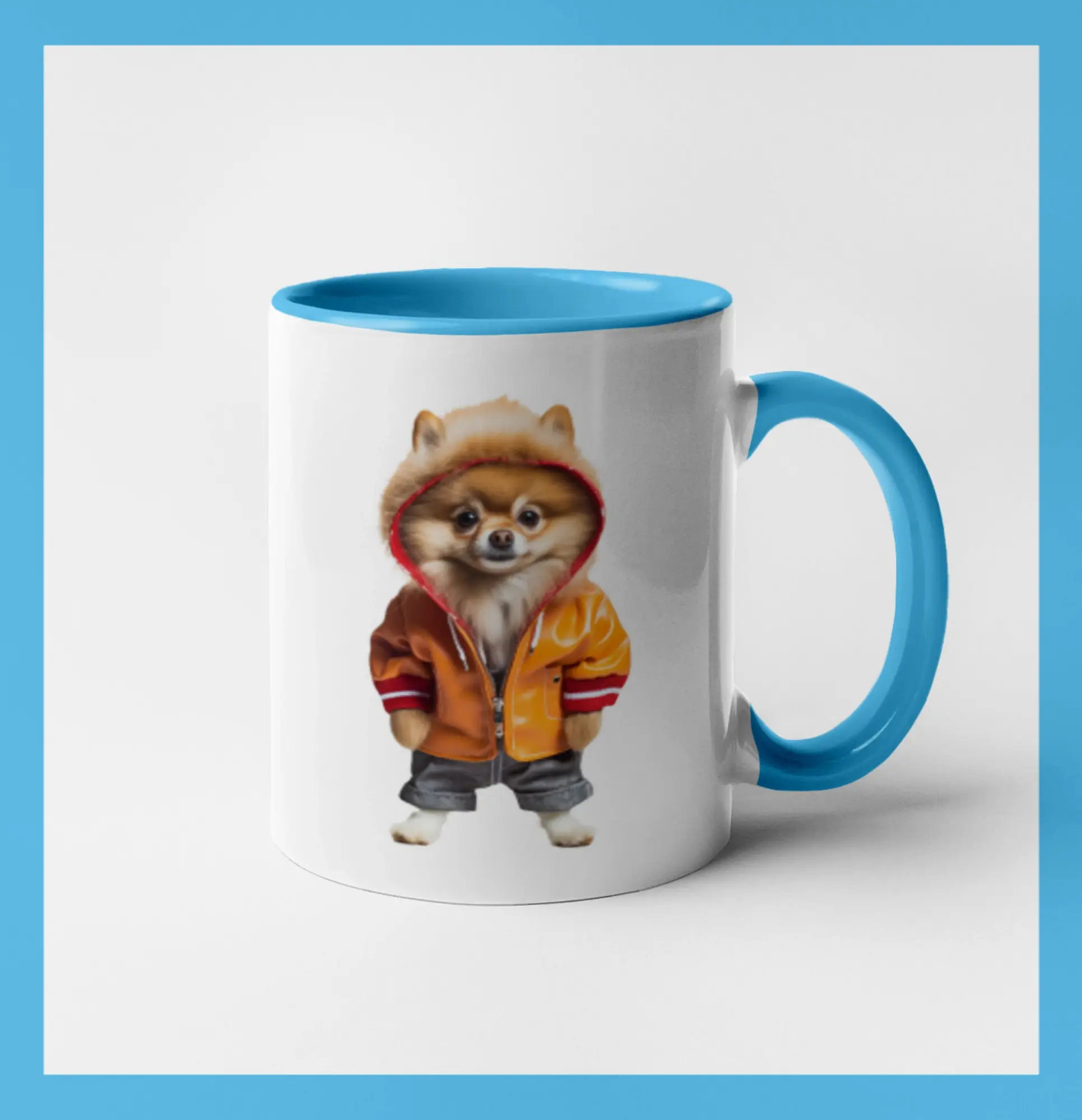 Pomeranian v bundě
