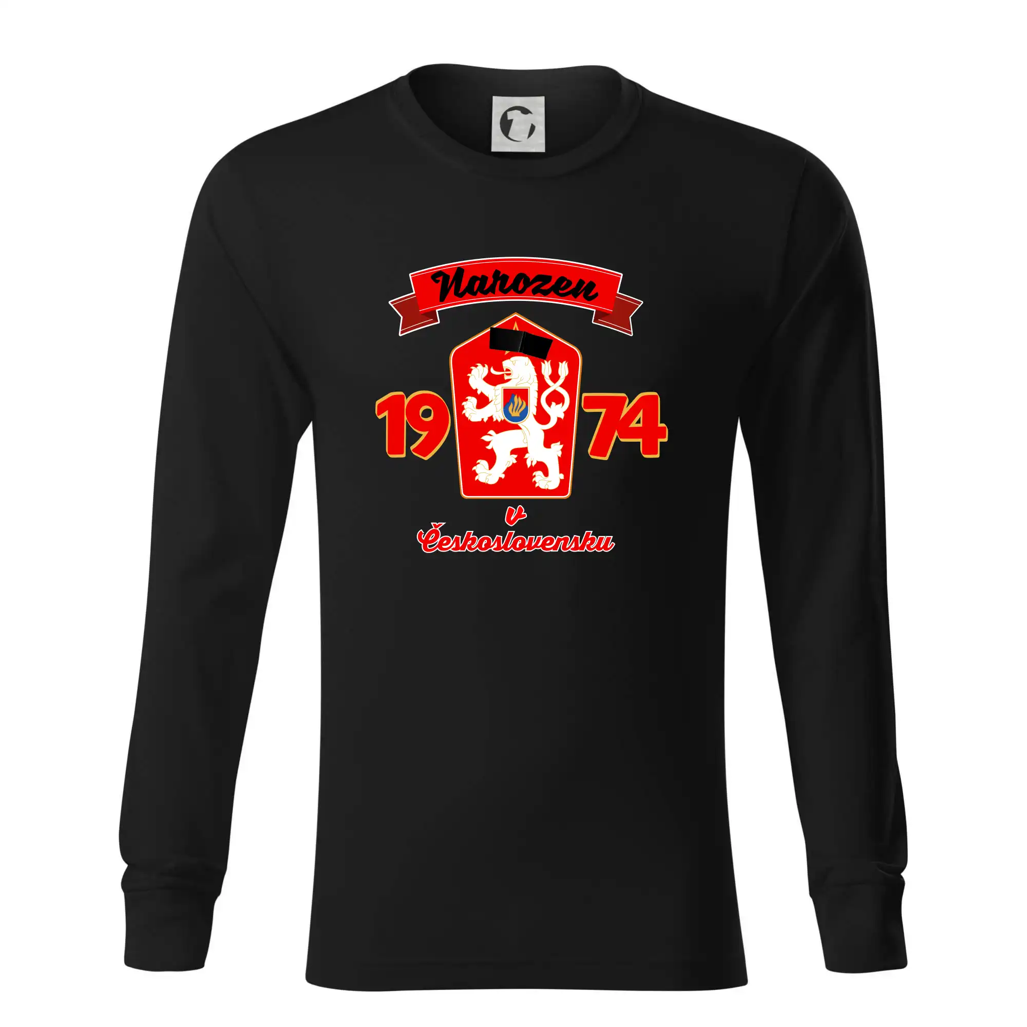 Narozen v Československu - Přelepený znak 1974