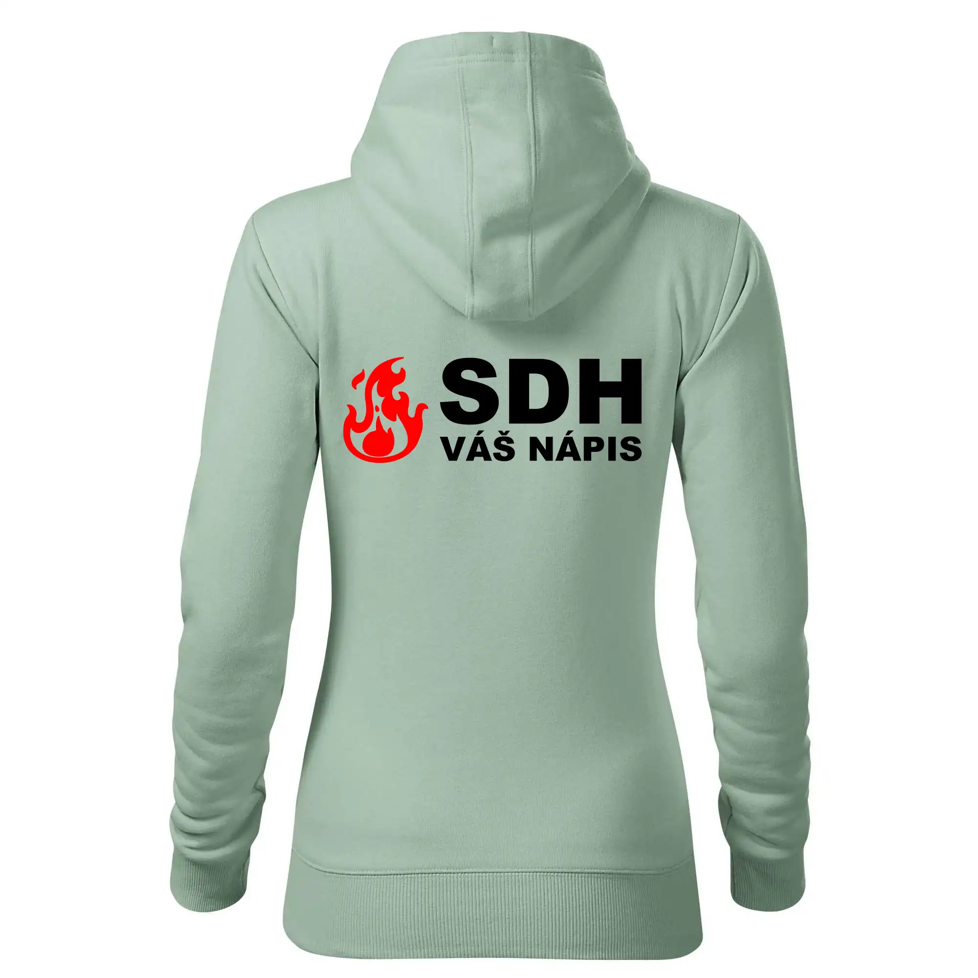 SDH nápis (oheň, název sboru - vlastní nápis)